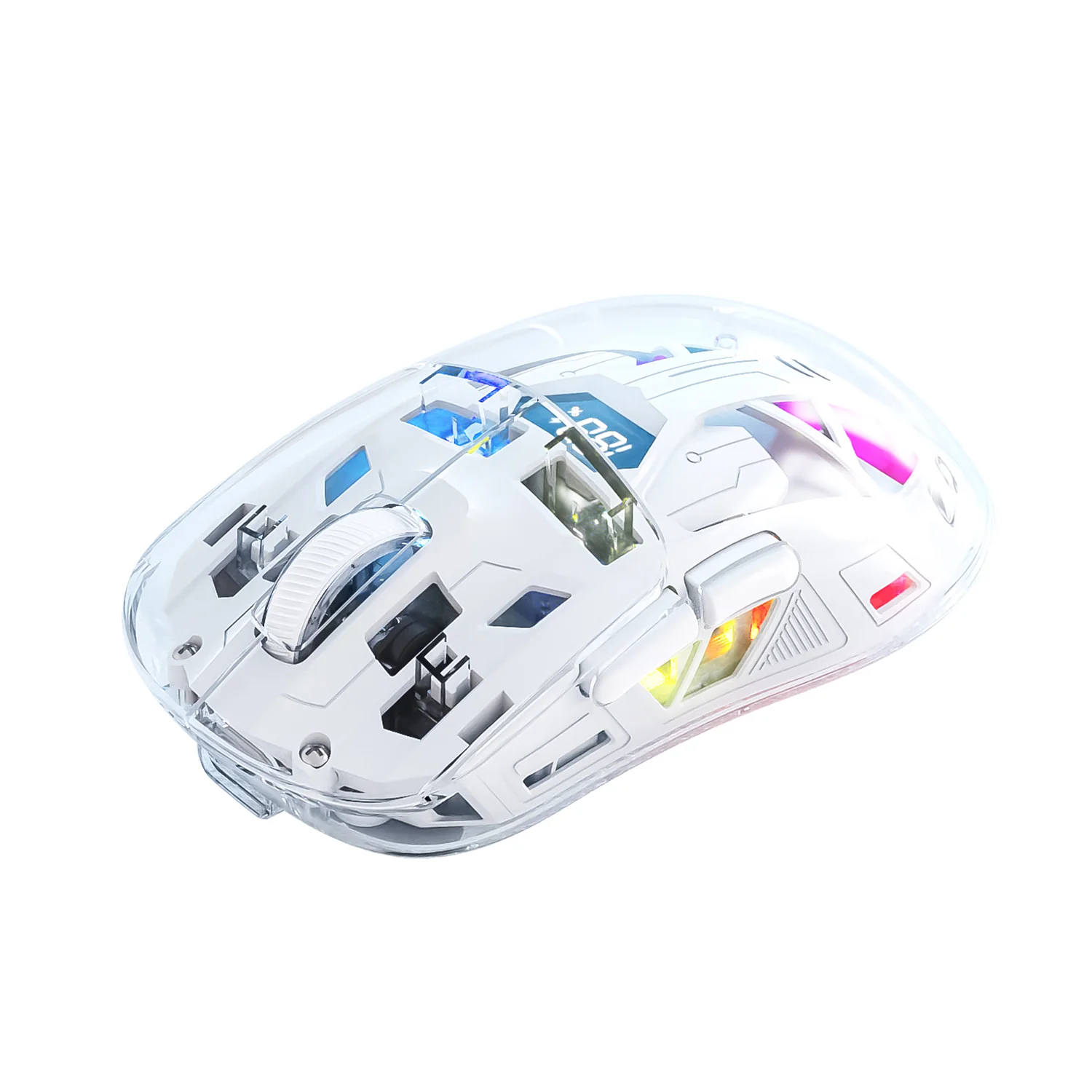 ATTACK SHARK A2 Transparent RGB Wireless Mouse with Battery Level Display - Image 5