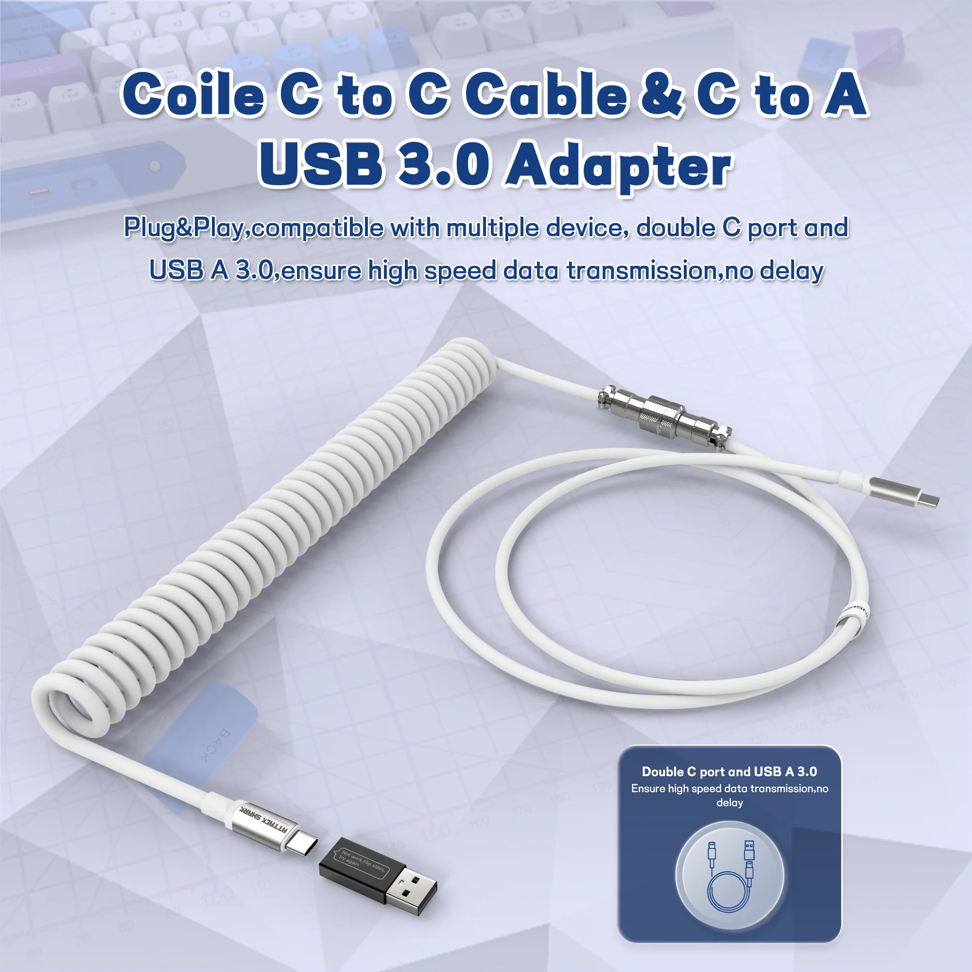 ATTACK SHARK C04-C COILED CABLE - Image 4