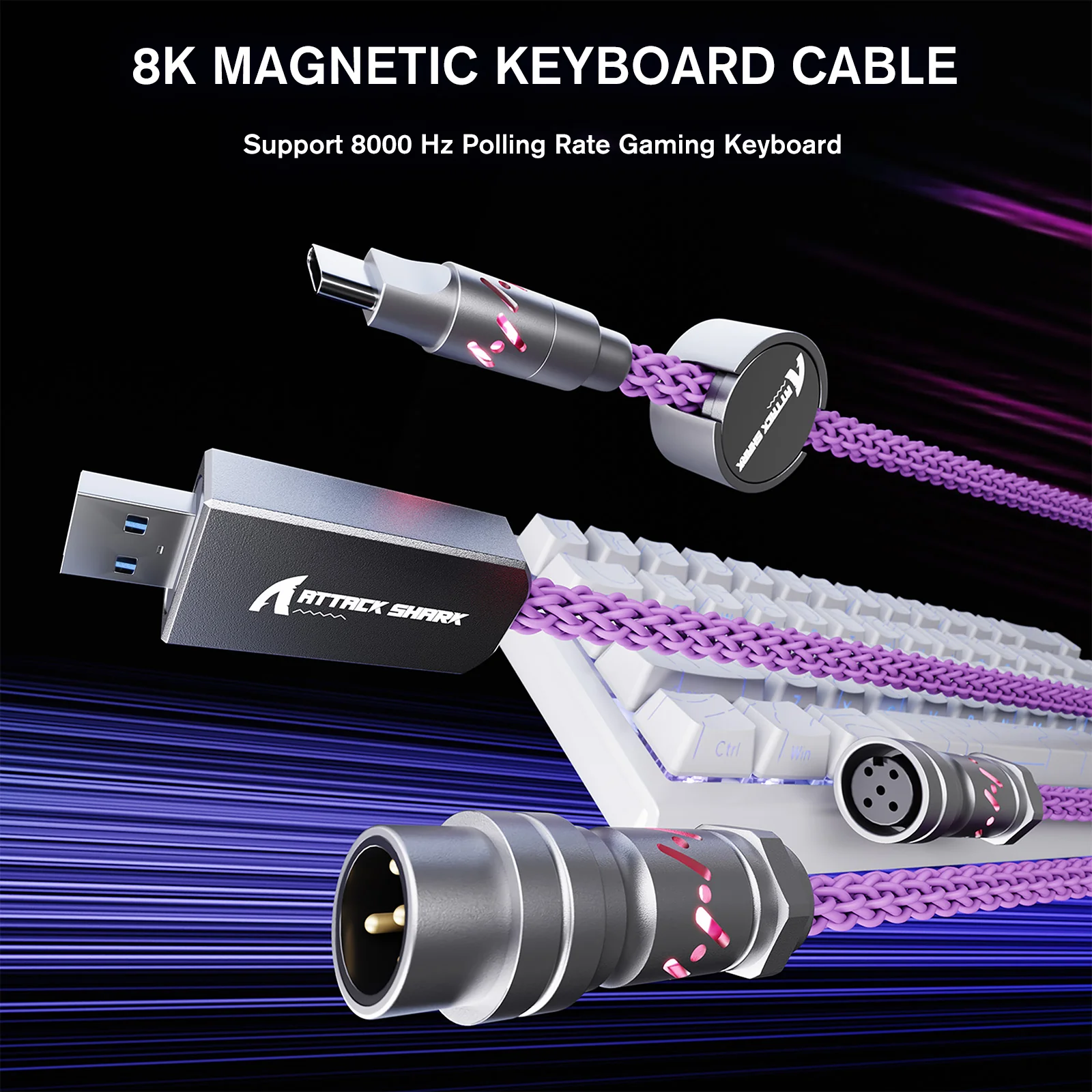 ATTACK SHARK C07 Custom Aviator Cable for 8KHz Magnetic Keyboard - Image 12