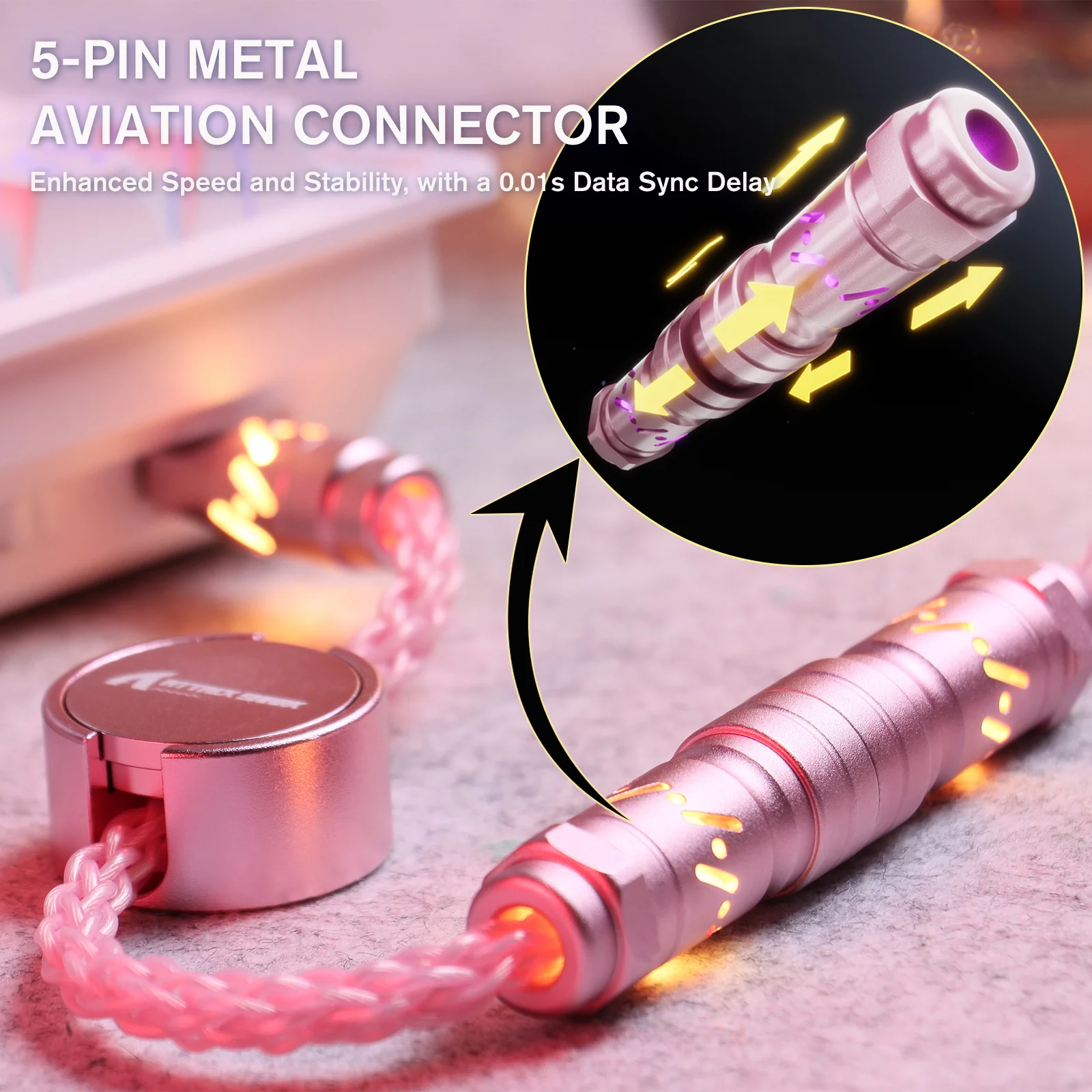ATTACK SHARK C07 Custom Aviator Cable for 8KHz Magnetic Keyboard - Image 22