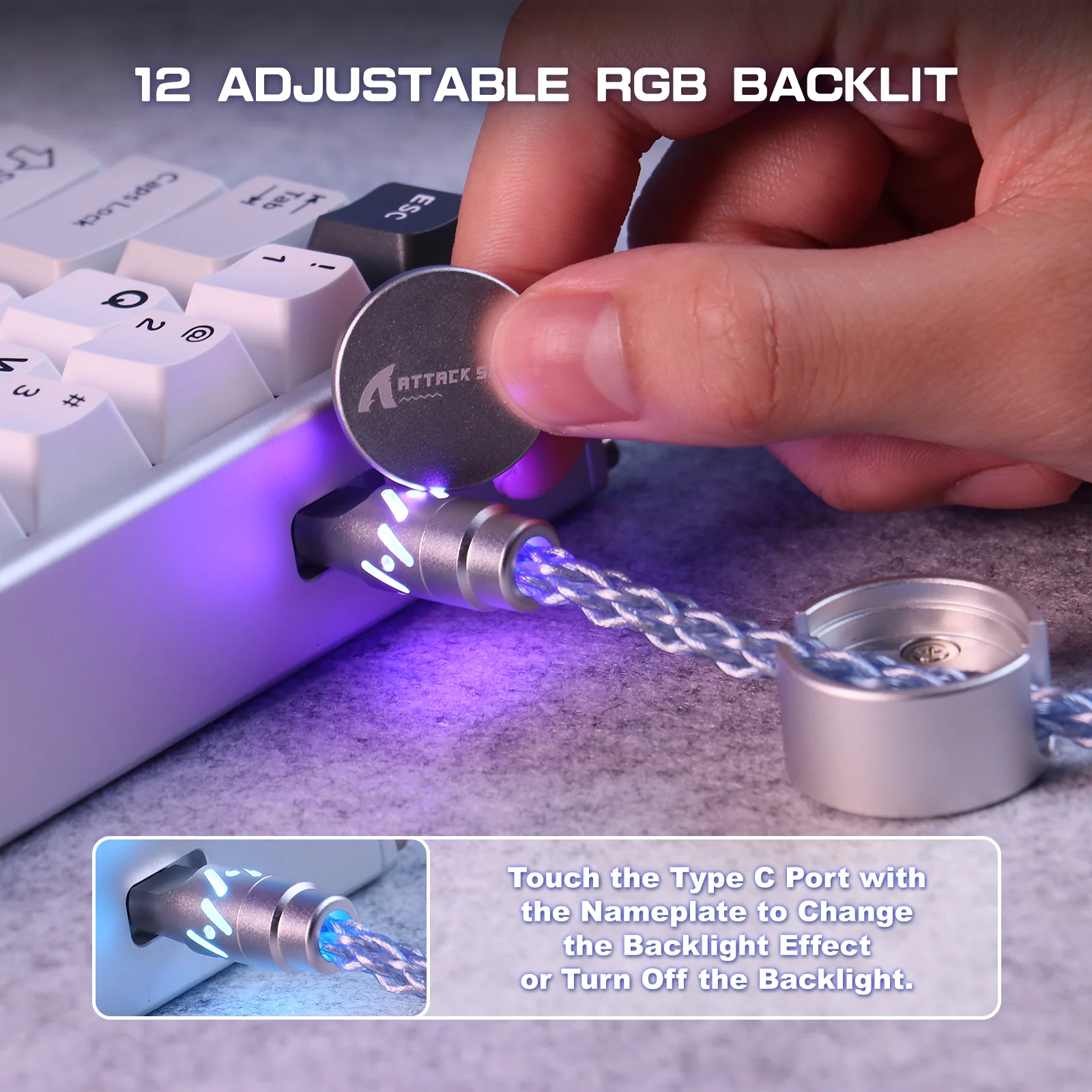 ATTACK SHARK C07 Custom Aviator Cable for 8KHz Magnetic Keyboard - Image 29