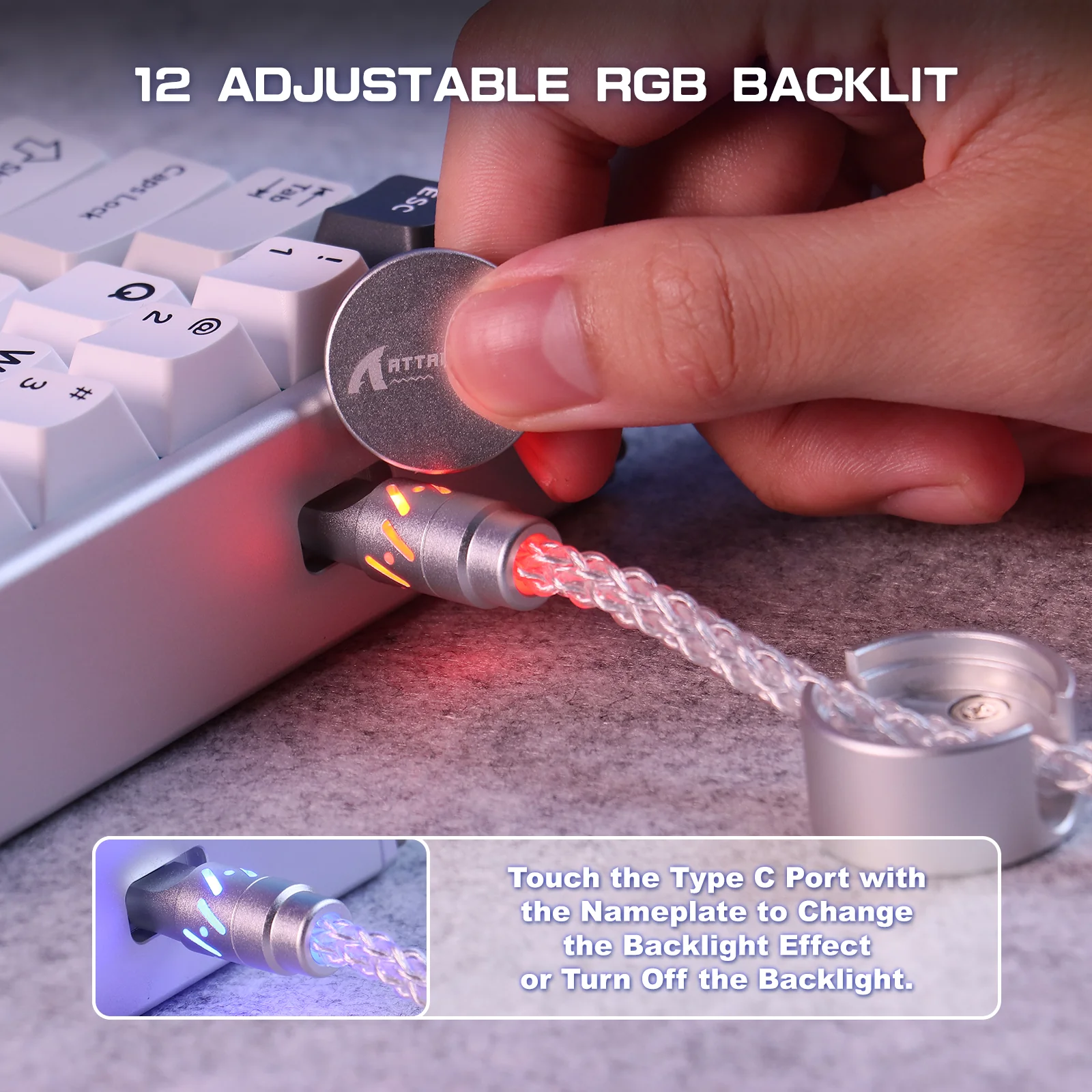 ATTACK SHARK C07 Custom Aviator Cable for 8KHz Magnetic Keyboard - Image 47