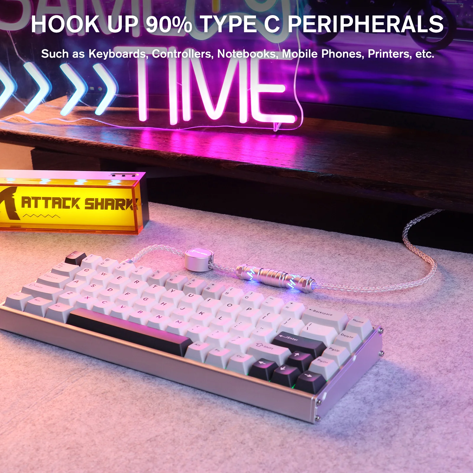 ATTACK SHARK C07 Custom Aviator Cable for 8KHz Magnetic Keyboard - Image 54