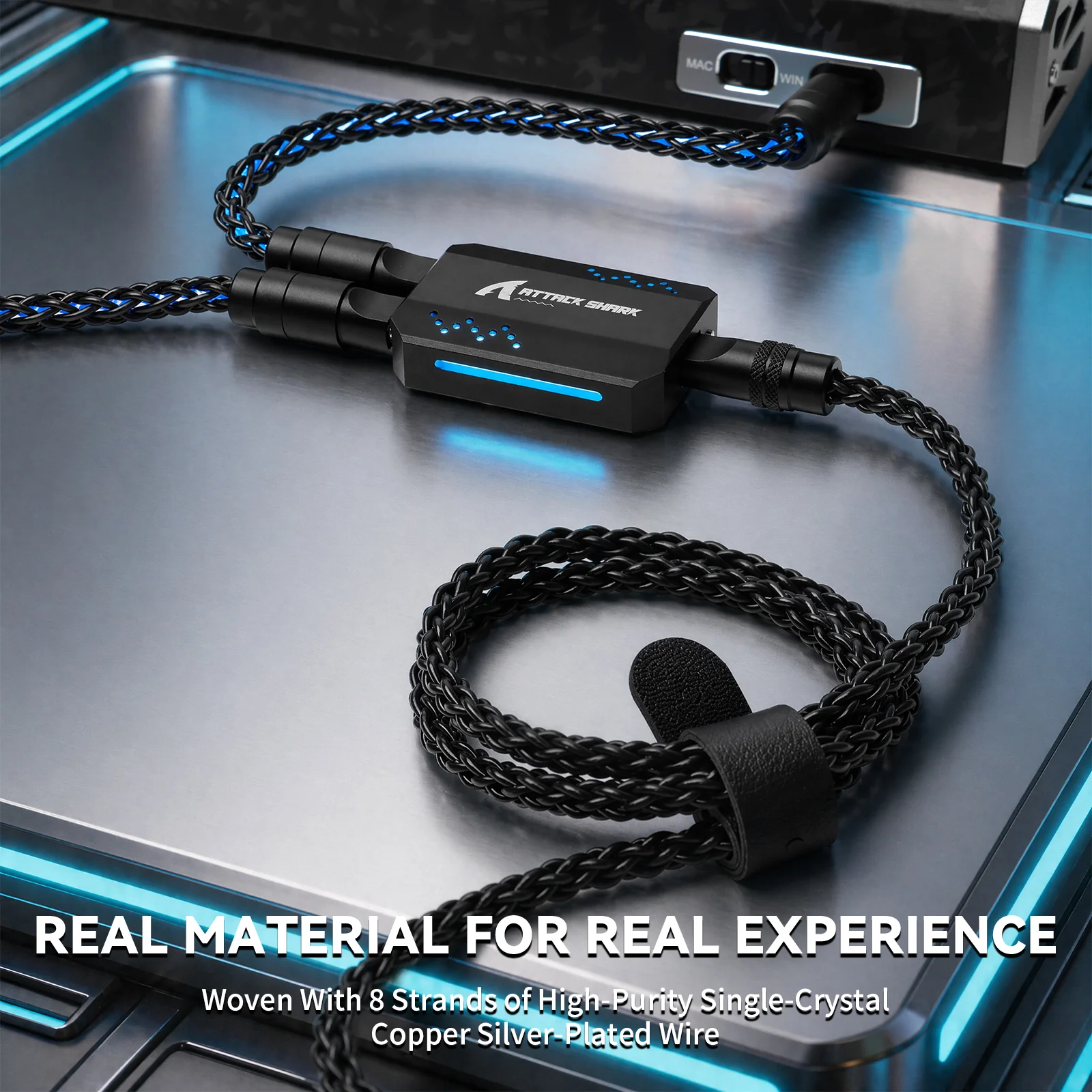 ATTACK SHARK C07 PRO 2-In 1 Type C Cable for 8KHz Gaming Keyboard/Mouse - Image 16
