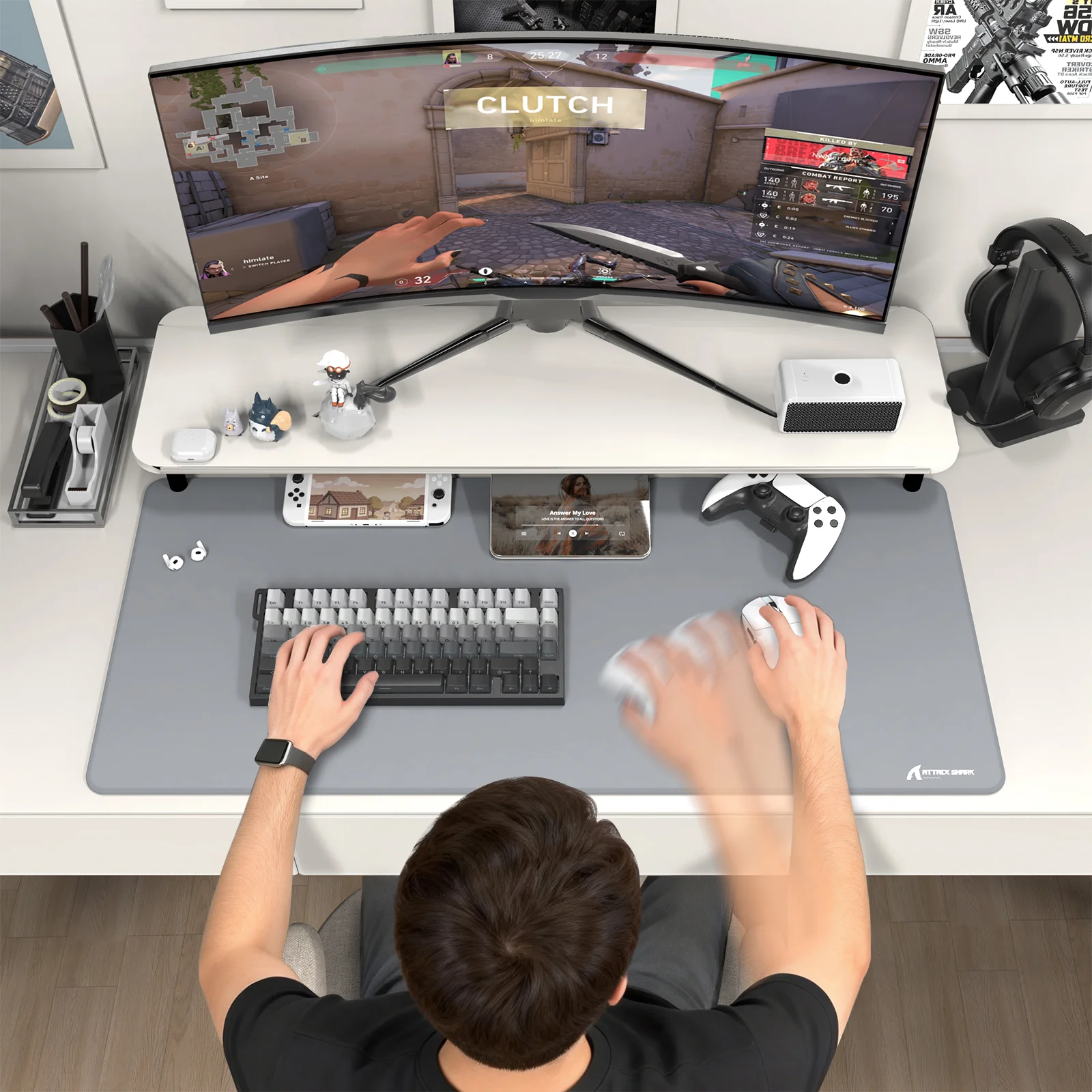 ATTACK SHARK CM02PRO eSport Gaming Mousepad (900x400x4 MM) - Image 12
