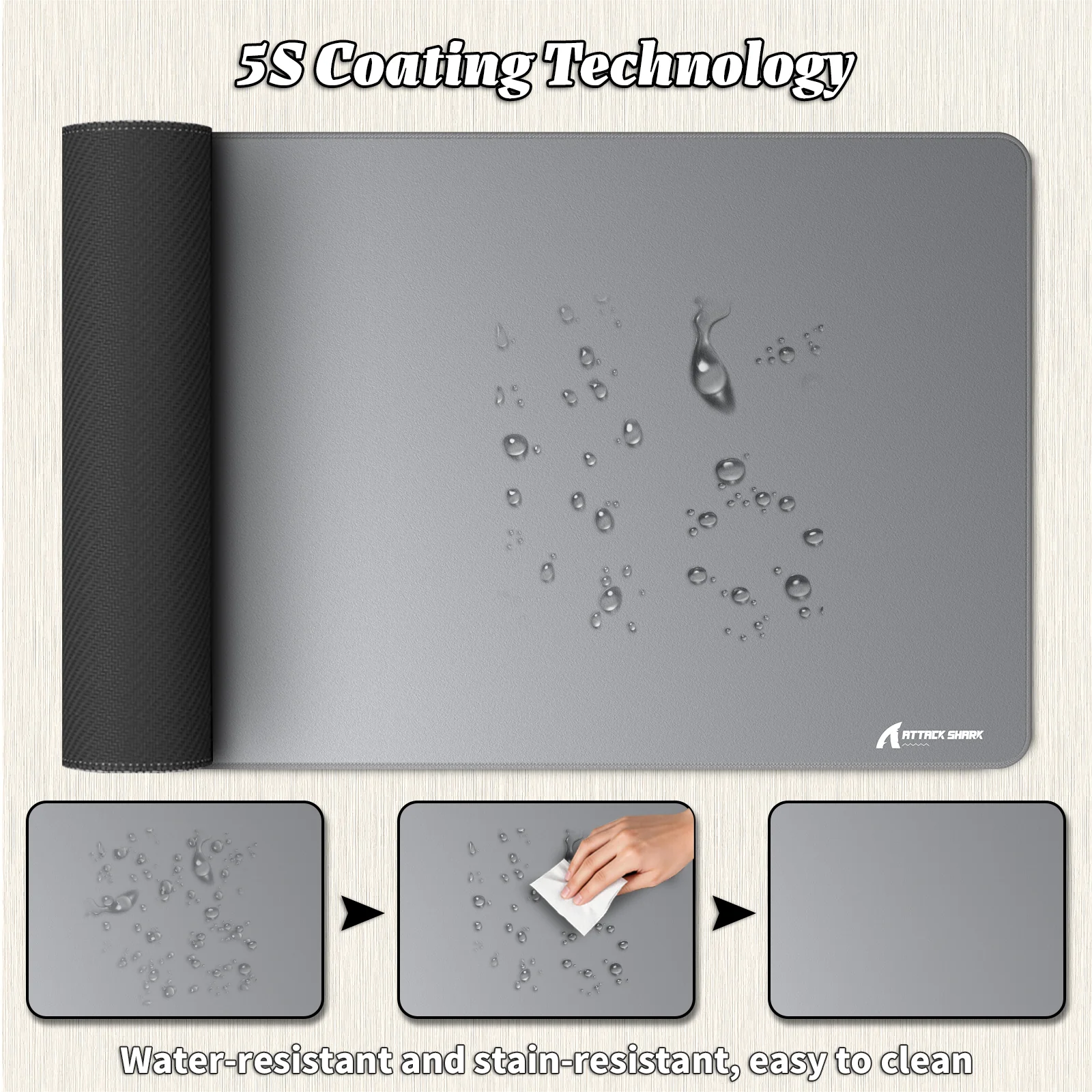 ATTACK SHARK CM02PRO eSport Gaming Mousepad (900x400x4 MM) - Image 17