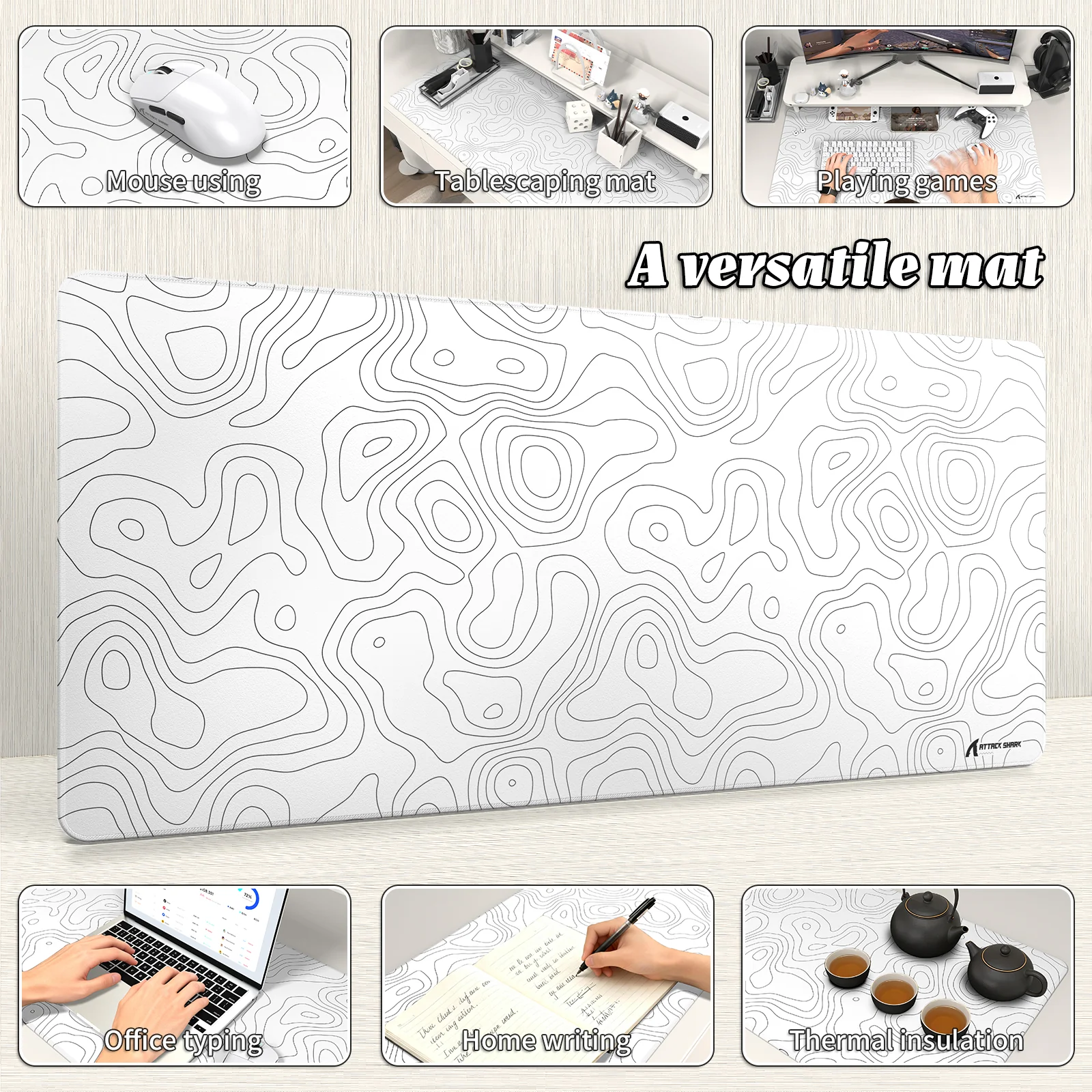 ATTACK SHARK CM02PRO eSport Gaming Mousepad (900x400x4 MM) - Image 36