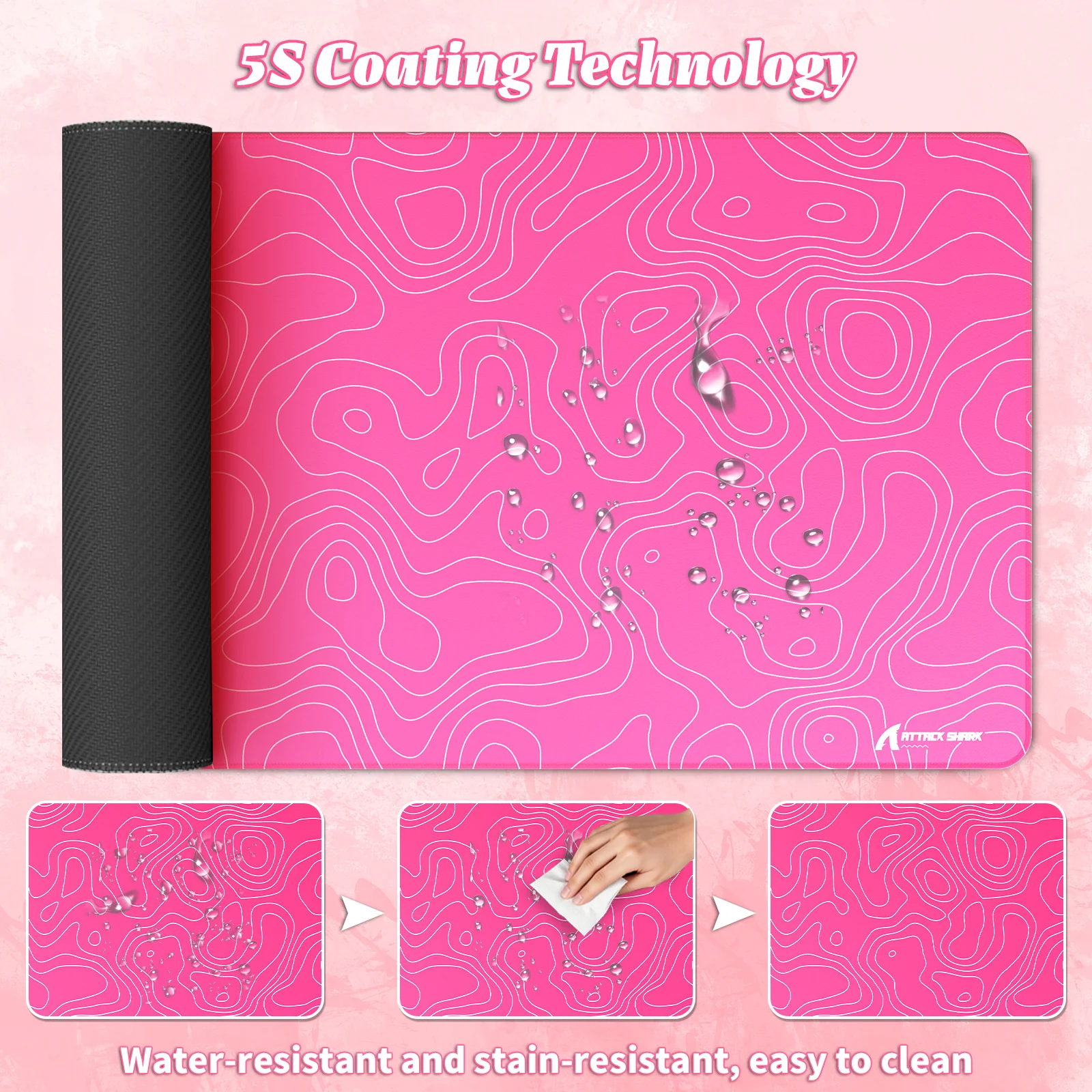 ATTACK SHARK CM02PRO eSport Gaming Mousepad (900x400x4 MM) - Image 44
