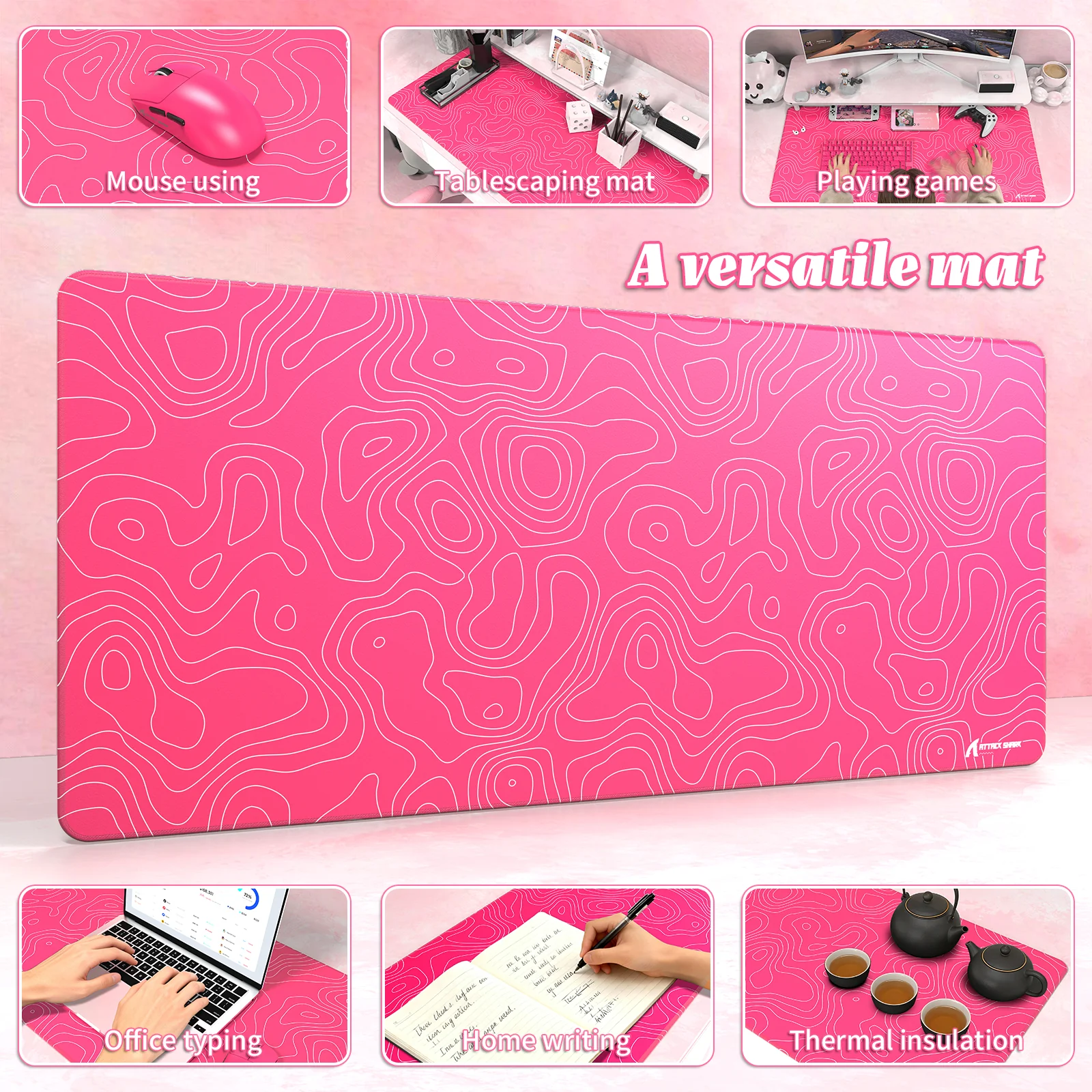 ATTACK SHARK CM02PRO eSport Gaming Mousepad (900x400x4 MM) - Image 45