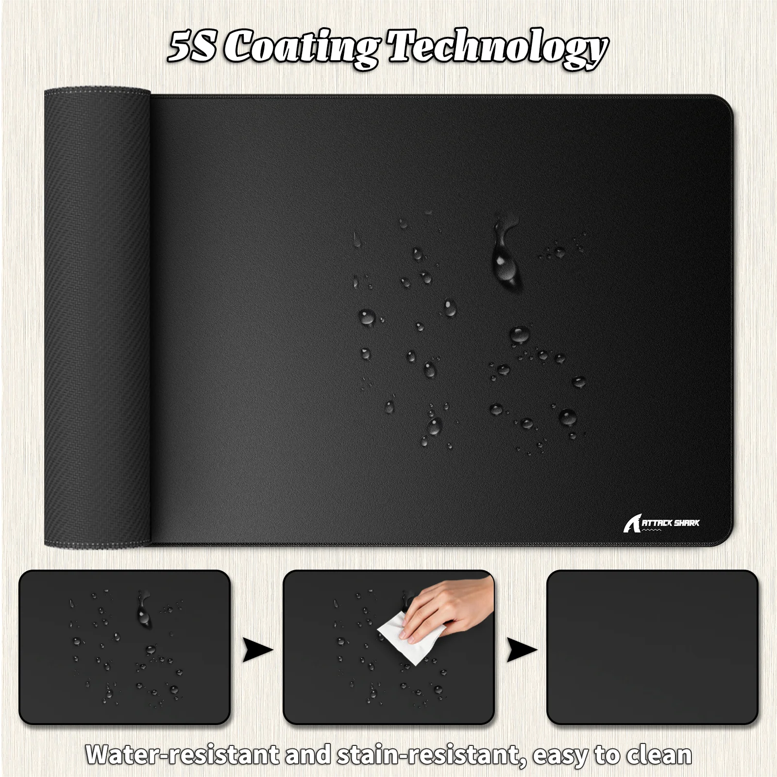 ATTACK SHARK CM02PRO eSport Gaming Mousepad (900x400x4 MM) - Image 8