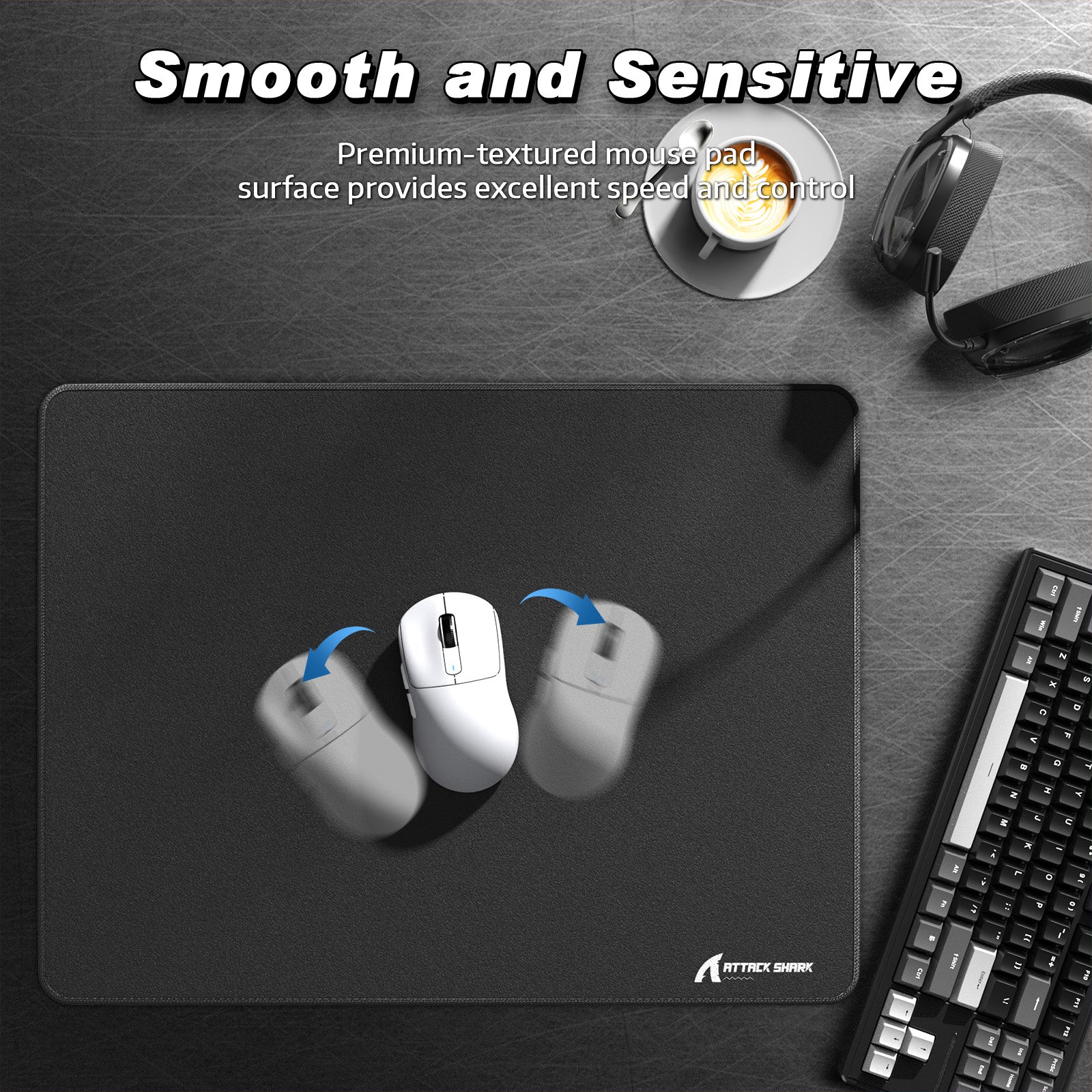 ATTACK SHARK CM02SE eSport Gaming Mousepad (410x310x4 MM) - Image 3