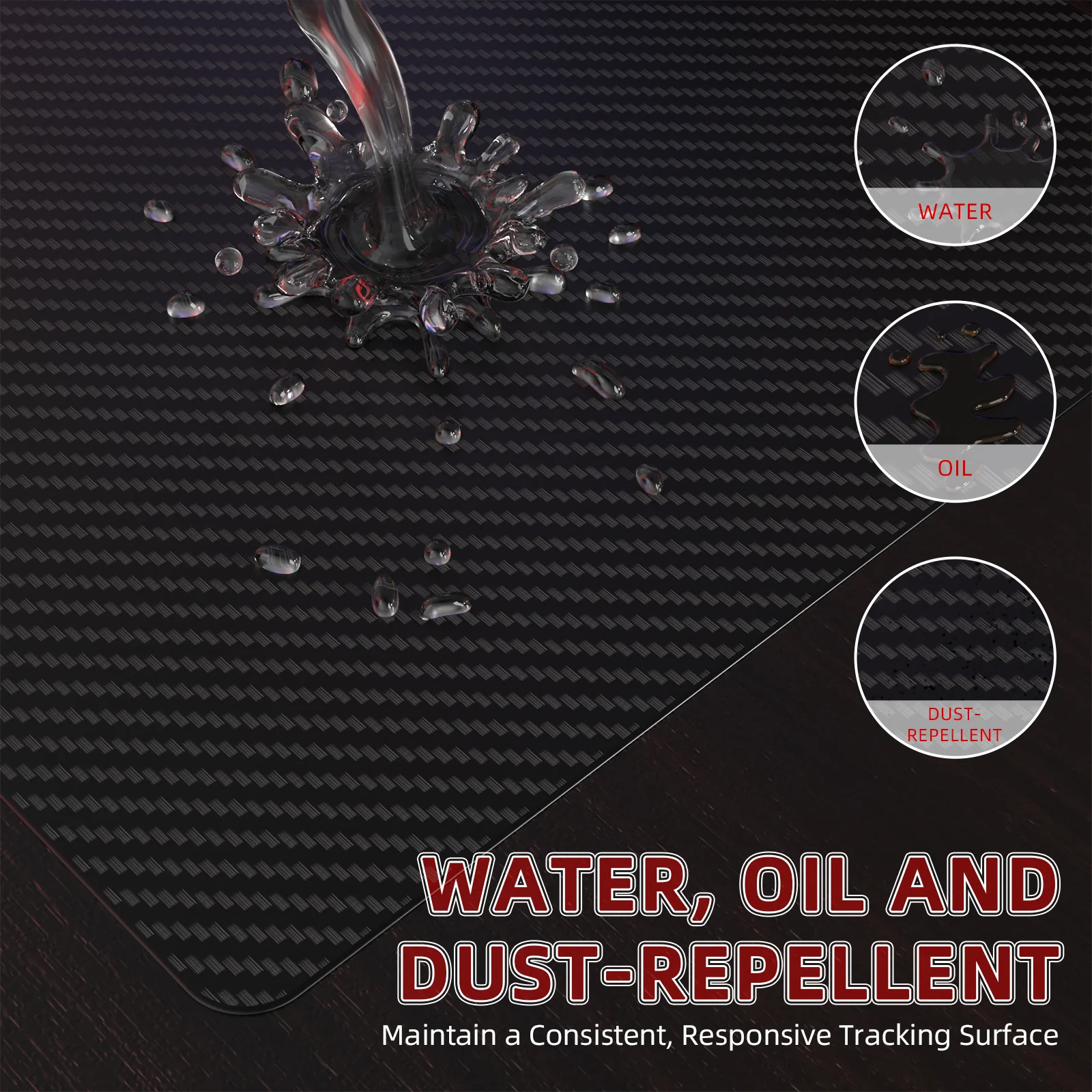 ATTACK SHARK CM04 Genuine Carbon Fiber eSport Gaming Mousepad - Image 15
