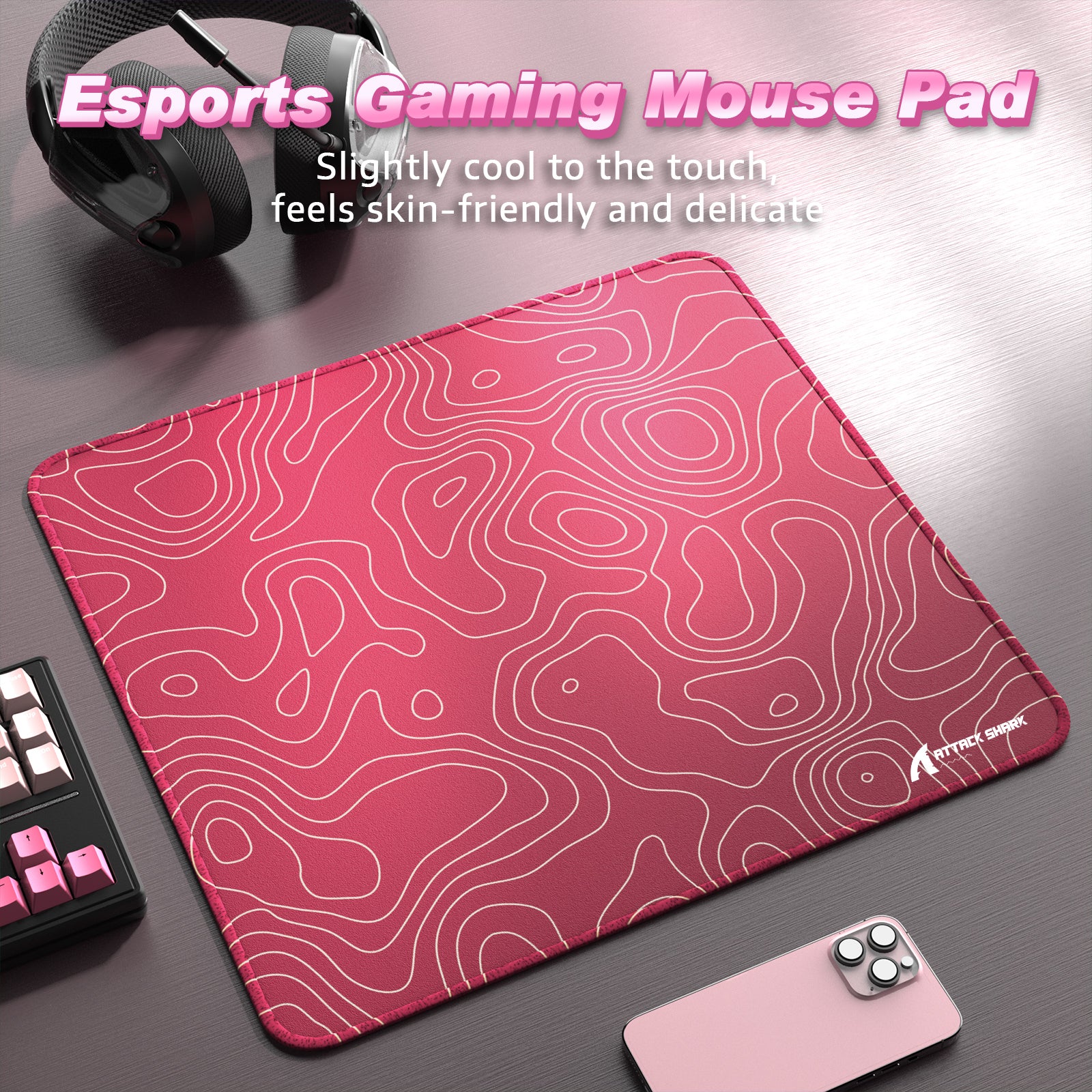 ATTACK SHARK CM02 eSport Gaming Mousepad (450x400x4 MM) - Image 101