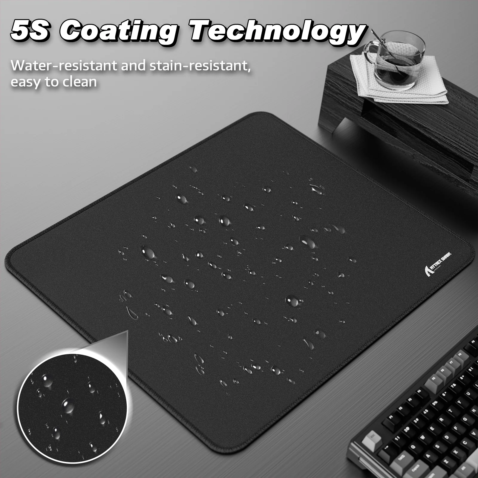 ATTACK SHARK CM02 eSport Gaming Mousepad (450x400x4 MM) - Image 22
