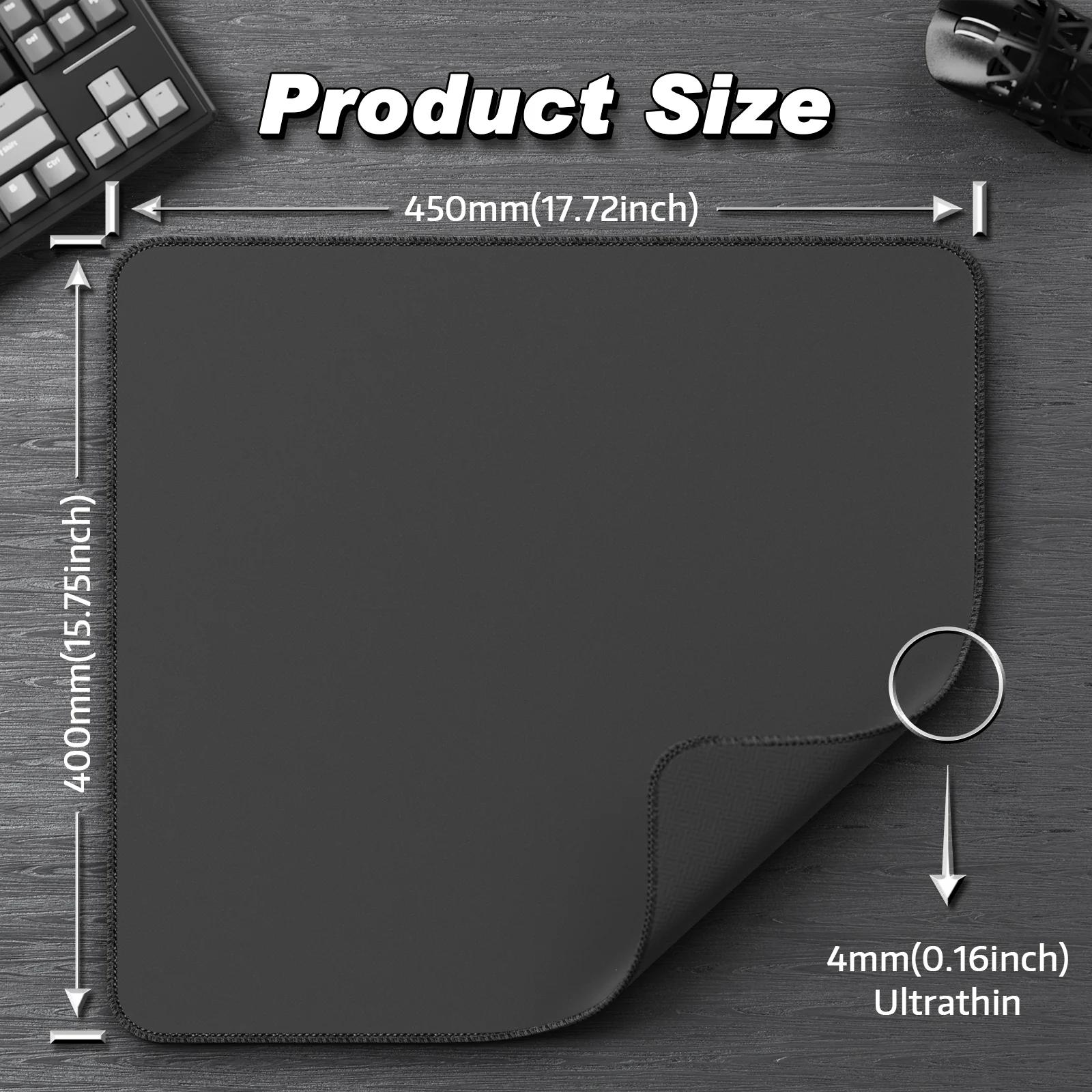 ATTACK SHARK CM02 eSport Gaming Mousepad (450x400x4 MM) - Image 27