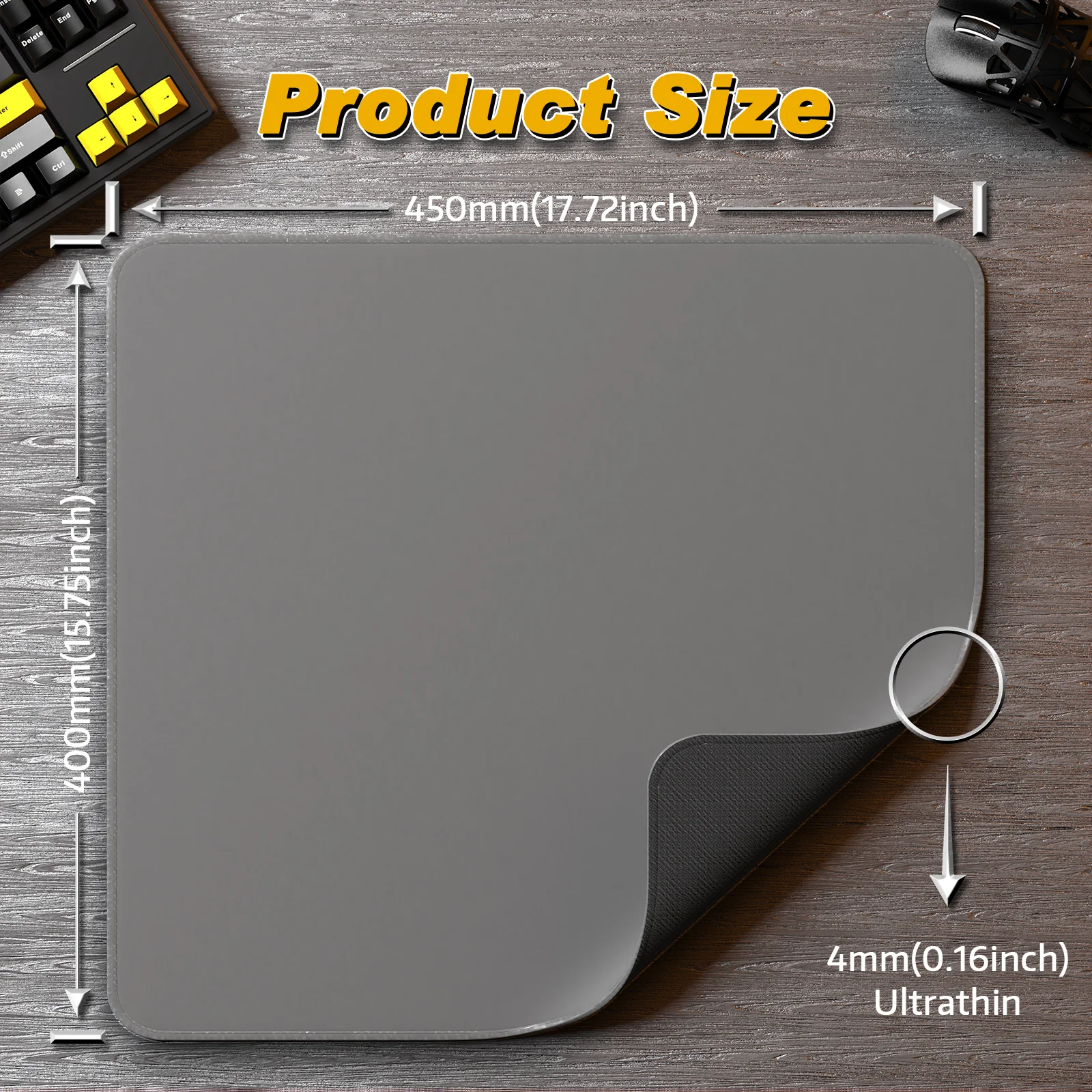 ATTACK SHARK CM02 eSport Gaming Mousepad (450x400x4 MM) - Image 36