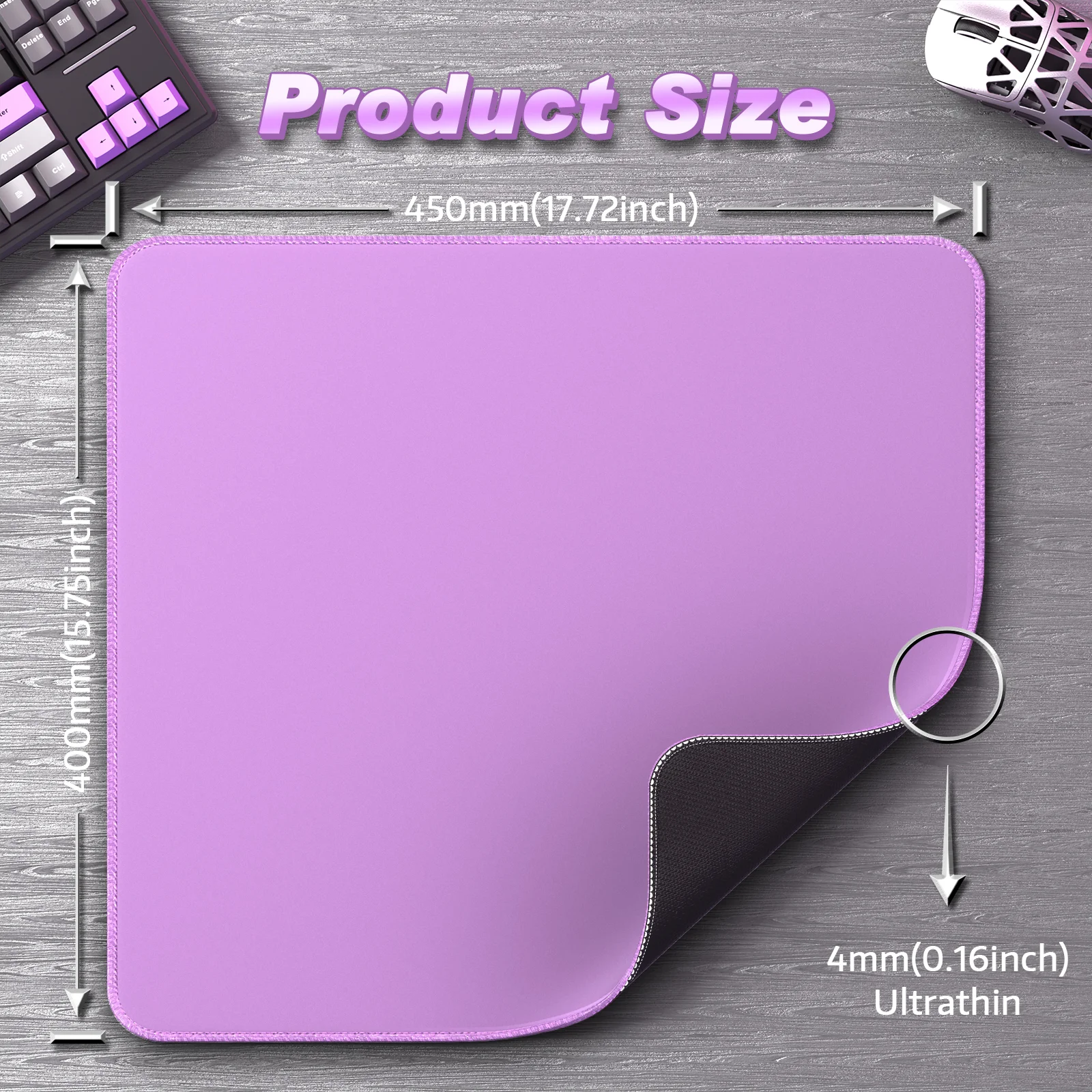 ATTACK SHARK CM02 eSport Gaming Mousepad (450x400x4 MM) - Image 72