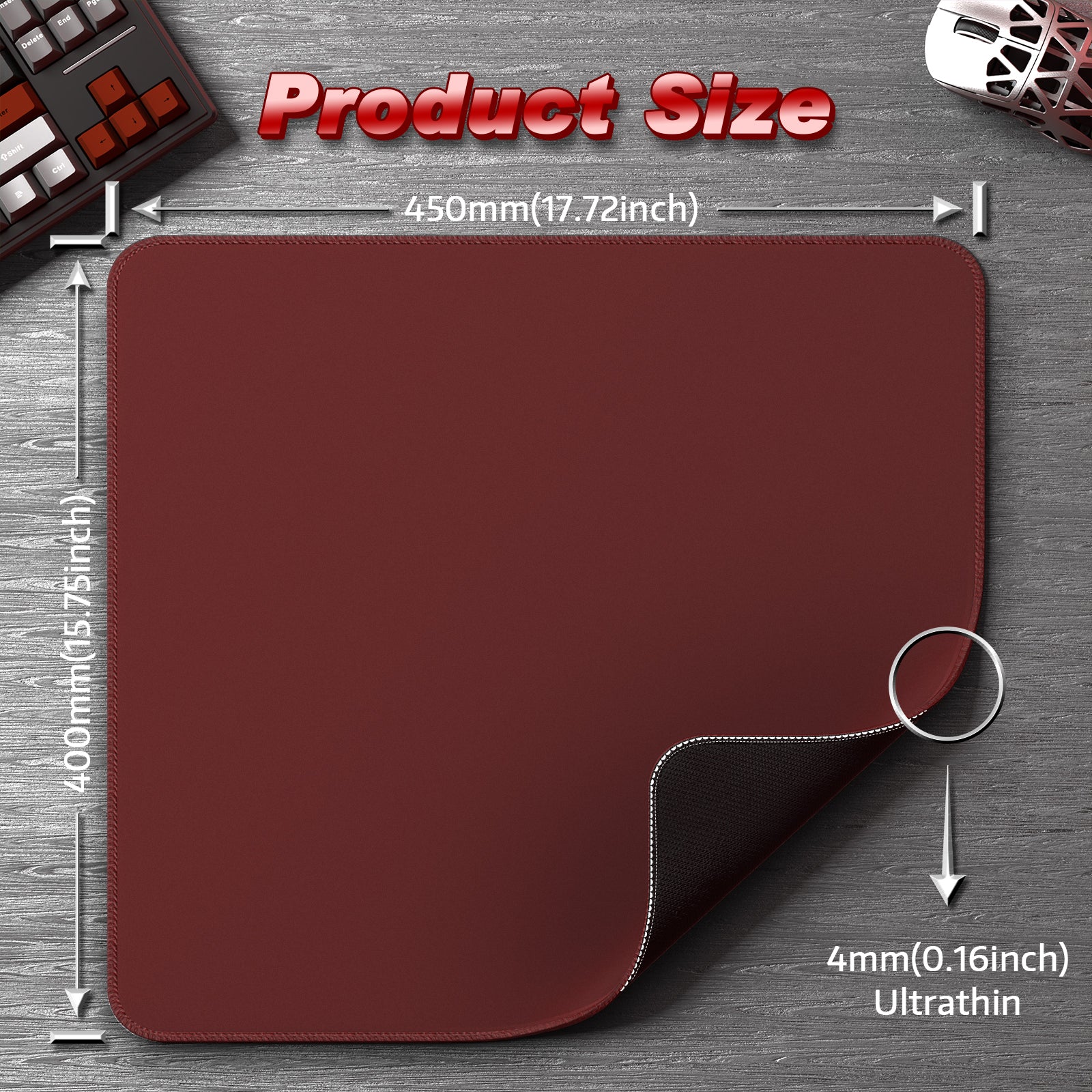 ATTACK SHARK CM02 eSport Gaming Mousepad (450x400x4 MM) - Image 81