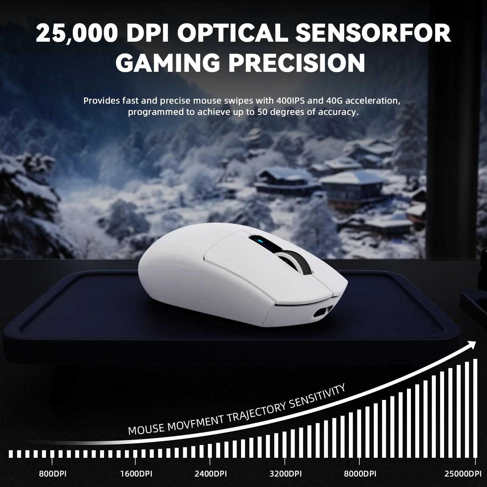 ATTACK SHARK G3PRO Tri-mode Wireless Gaming Mouse with Charge Dock 25000 DPI Ultra Lightweight - Image 15