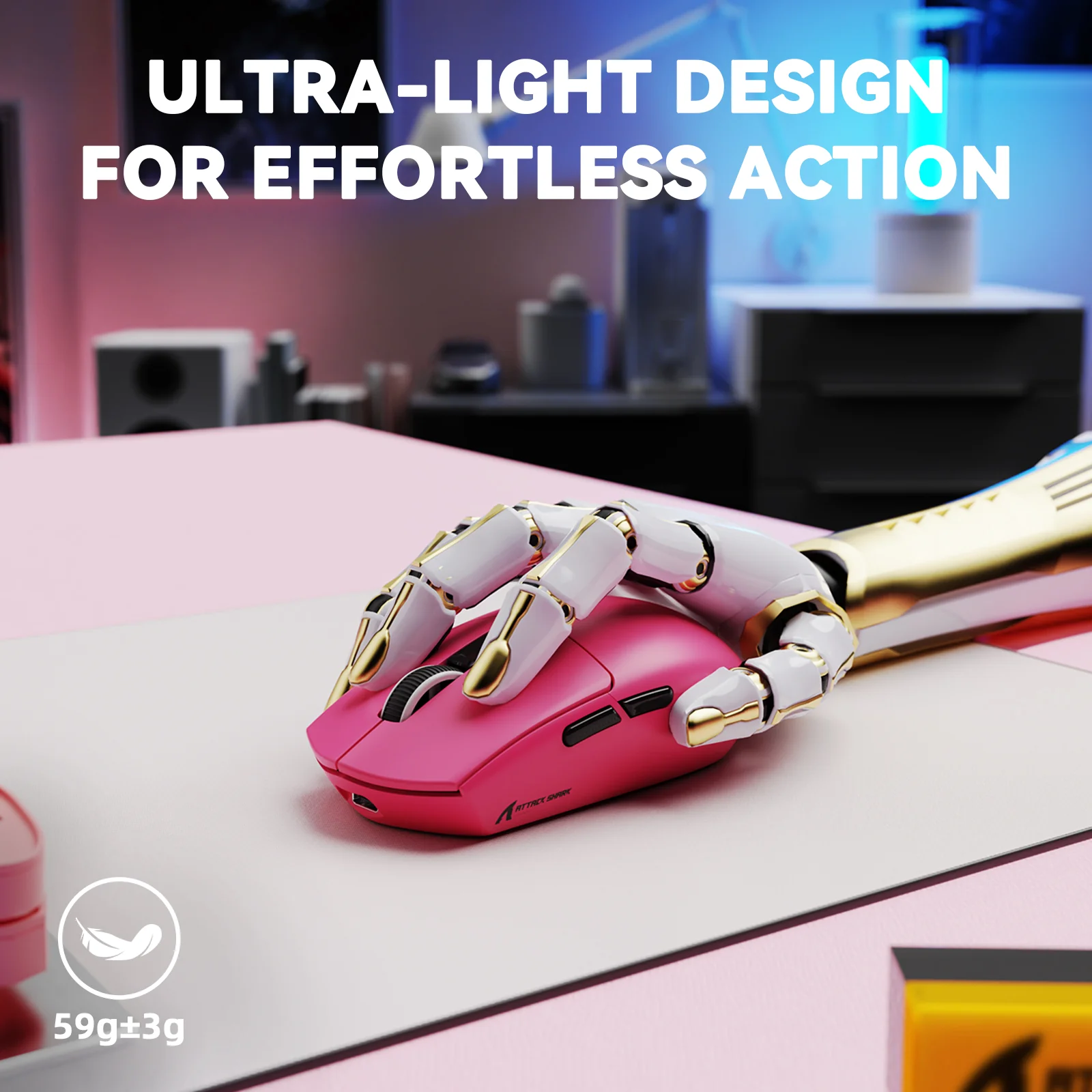 ATTACK SHARK G3PRO Tri-mode Wireless Gaming Mouse with Charge Dock 25000 DPI Ultra Lightweight - Image 21