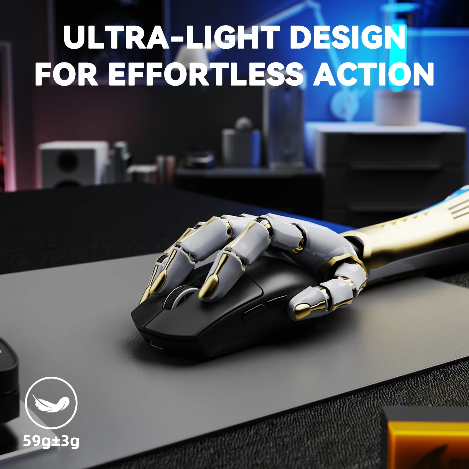 ATTACK SHARK G3PRO Tri-mode Wireless Gaming Mouse with Charge Dock 25000 DPI Ultra Lightweight - Image 5