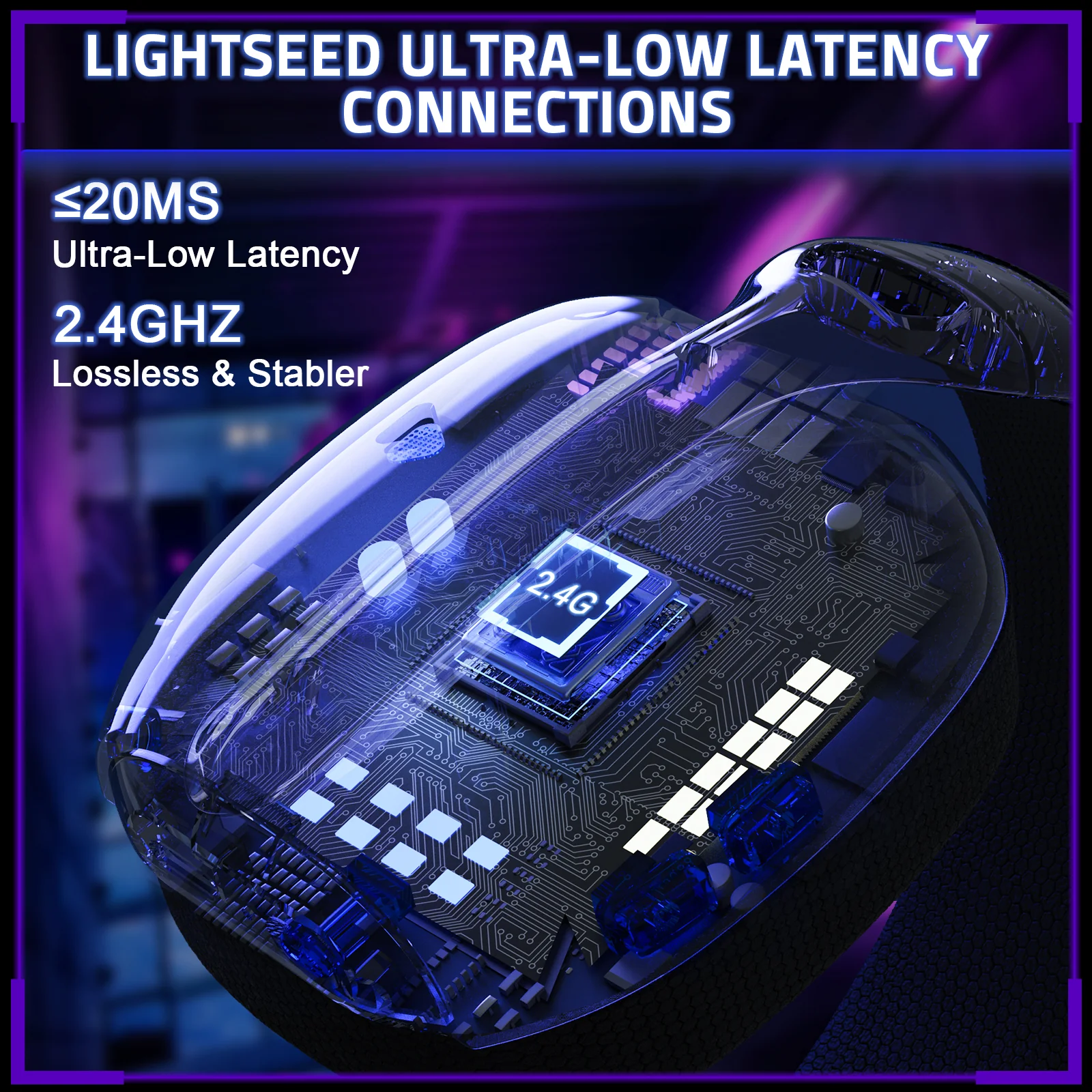 ATTACK SHARK L80PRO Wireless Gaming Headset - Image 4