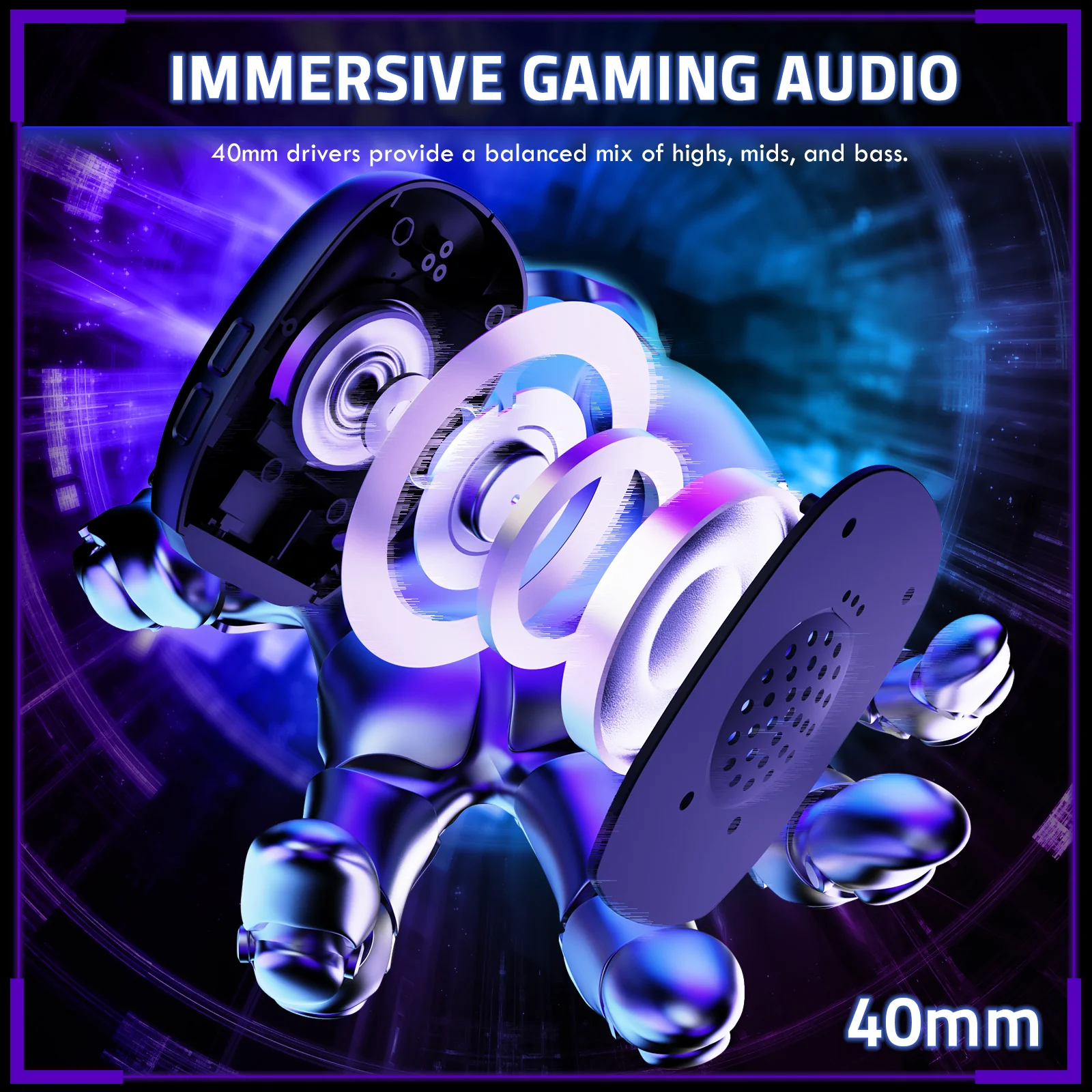 ATTACK SHARK L80PRO Wireless Gaming Headset - Image 6