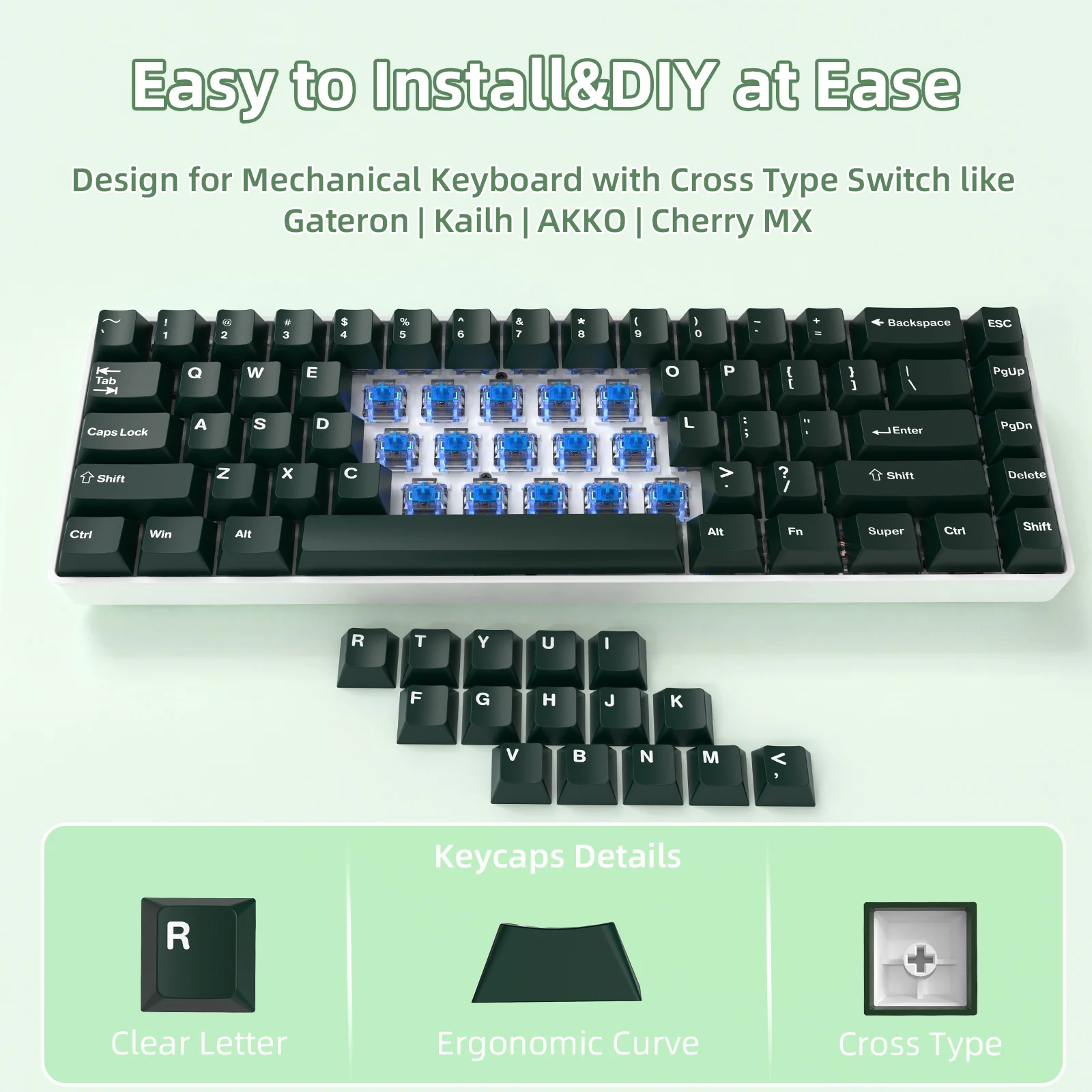 ATTACK SHARK PBT Keycaps Full Keycap Set - Image 18