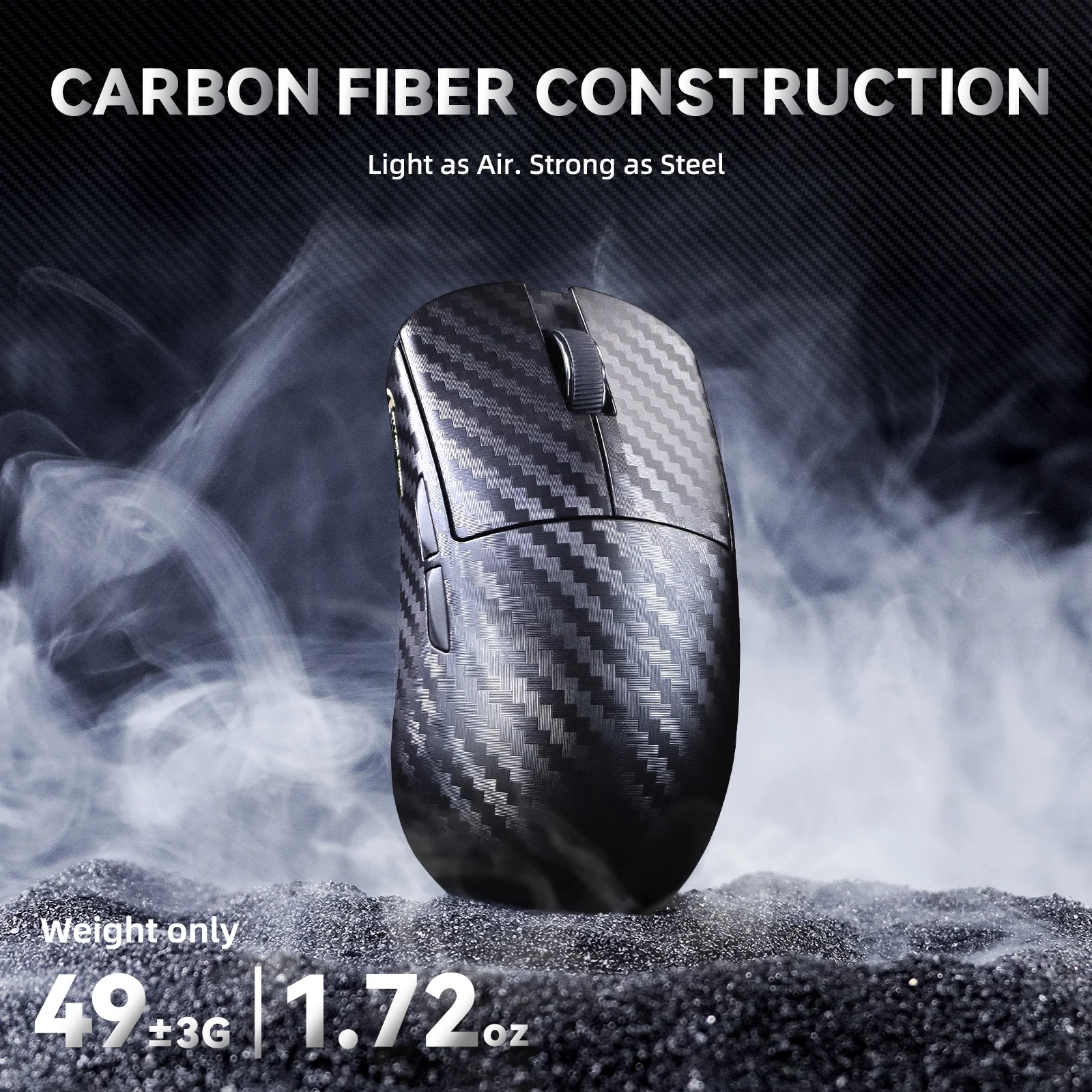 ATTACK SHARK R11 ULTRA Carbon Fiber Wireless 8K PAW3950MAX Gaming Mouse with C06 Ultra LED Cable - Image 14