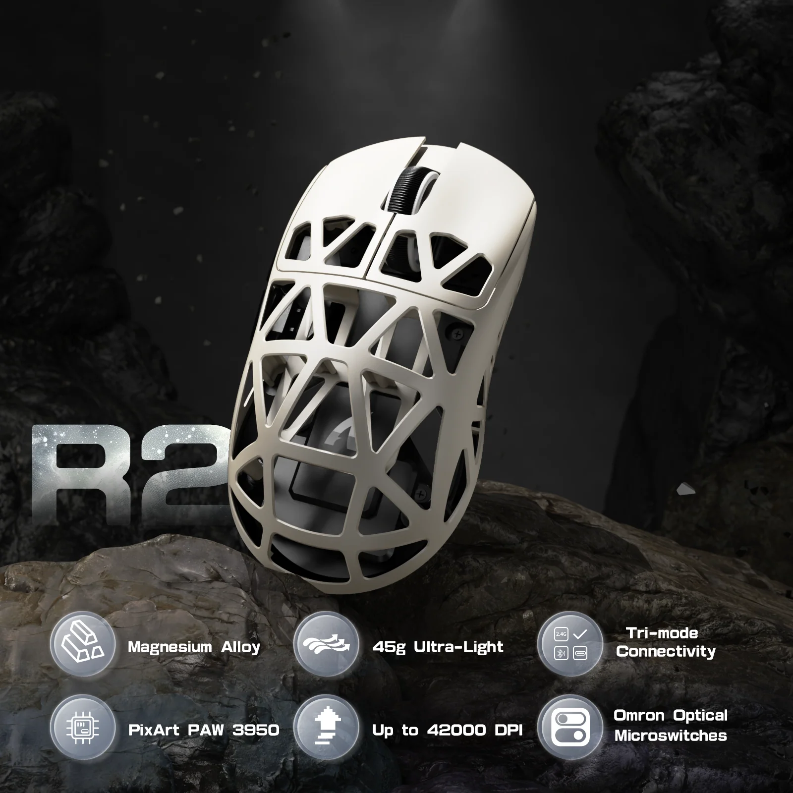 ATTACK SHARK R2 Magnesium Alloy PAW3950 Gaming Mouse 8K (Not Include the Charging Dock) - Image 19