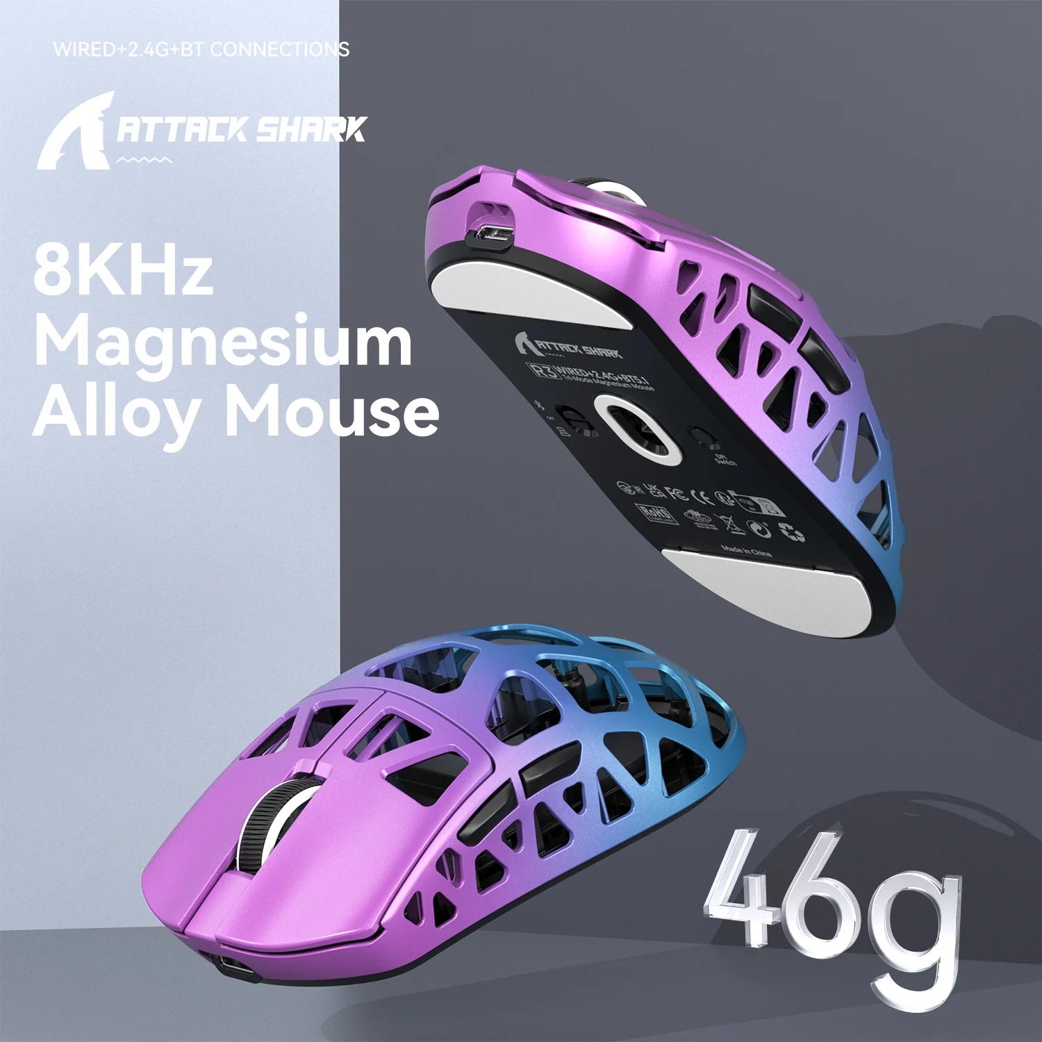 ATTACK SHARK R3 Magnesium Alloy Gaming Mouse 8K - Image 3