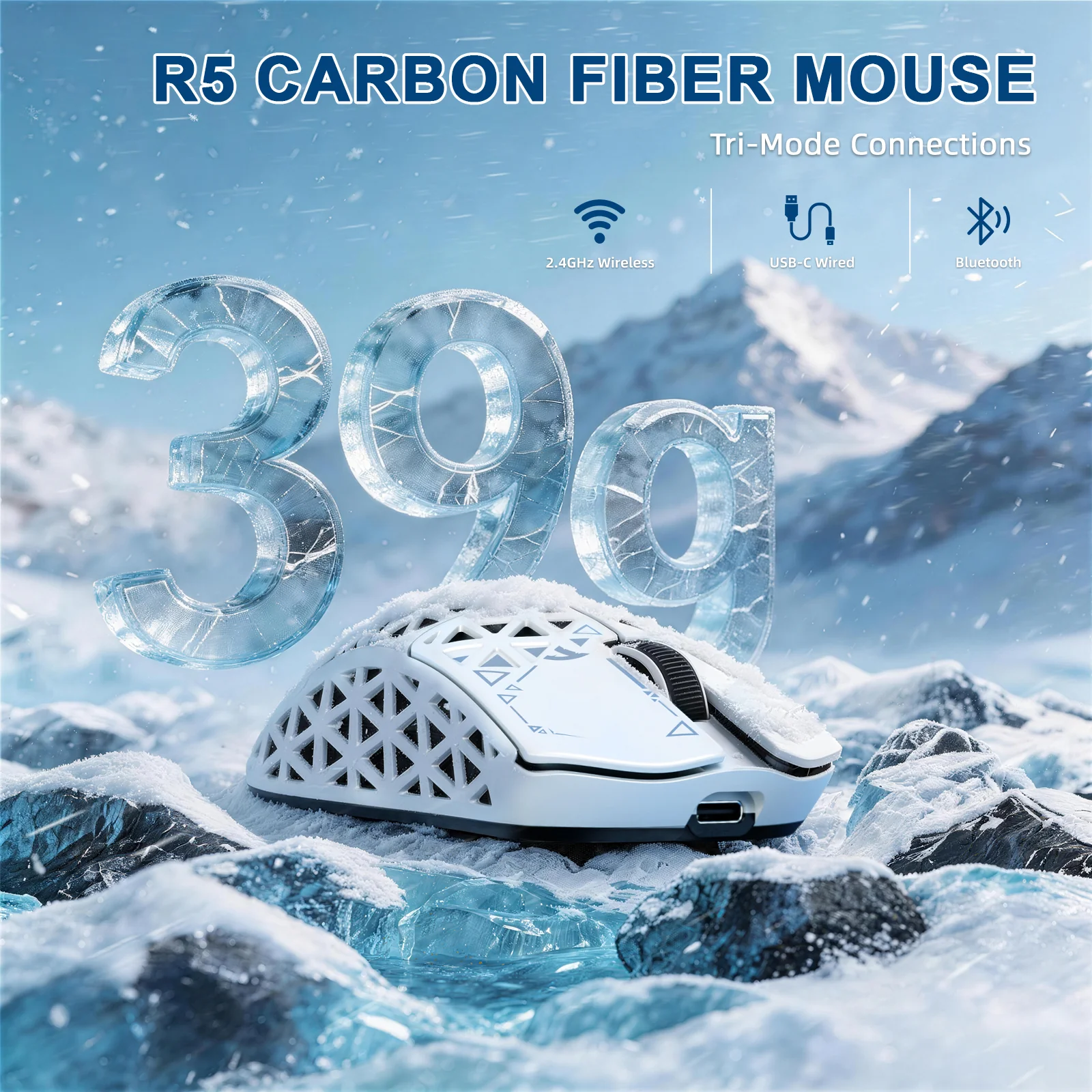 ATTACK SHARK R68 HE & R5 ULTRA Carbon Fiber Gaming Bundle - Image 14