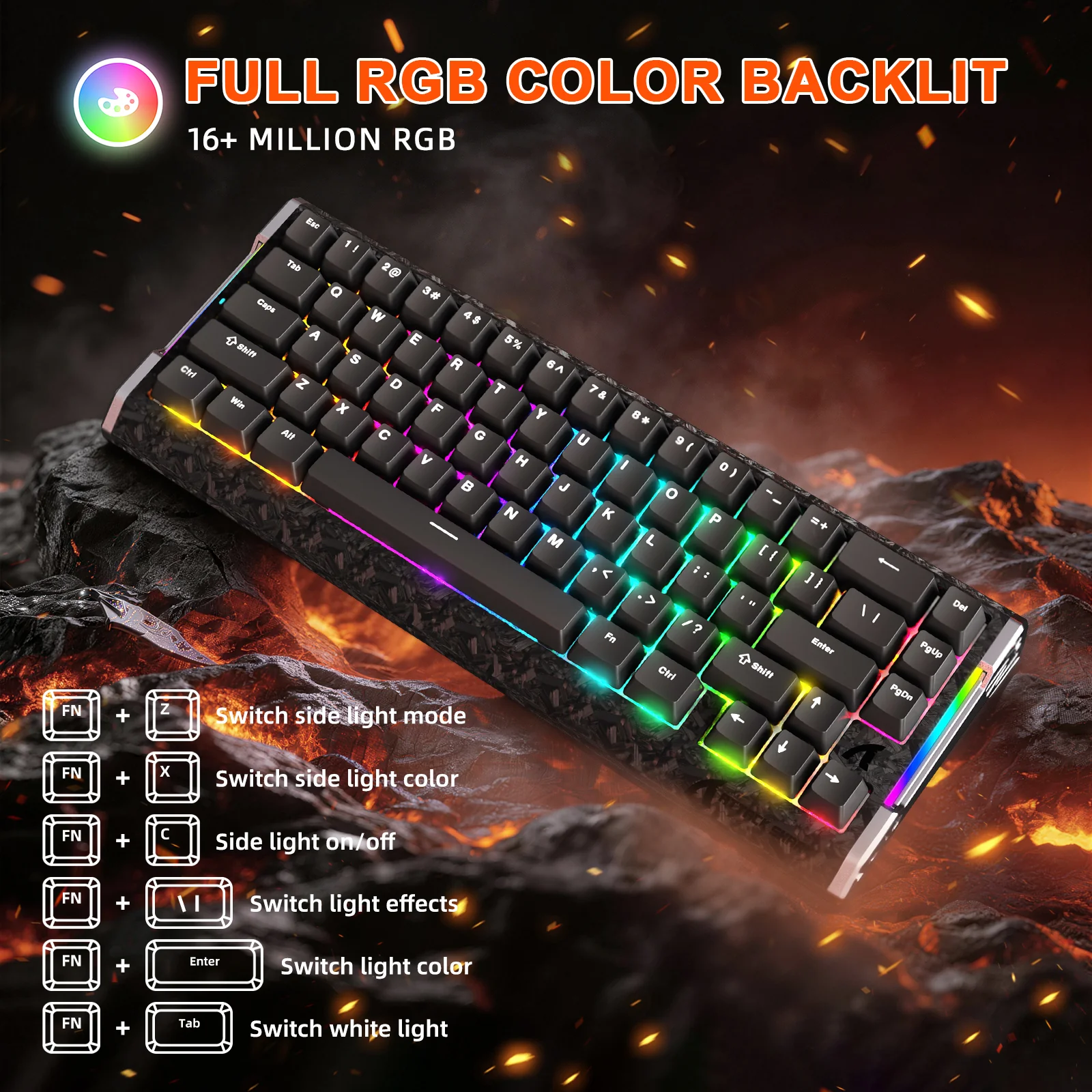 ATTACK SHARK R68 HE & R5 ULTRA Carbon Fiber Gaming Bundle - Image 27