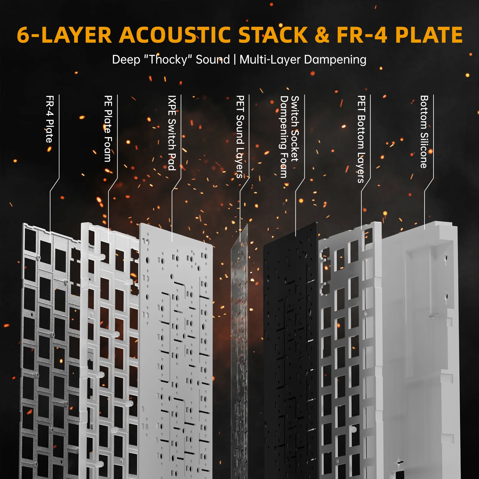 ATTACK SHARK R68 HE Carbon Fiber Rapid Trigger Keyboard Magnetic Switch - Image 19