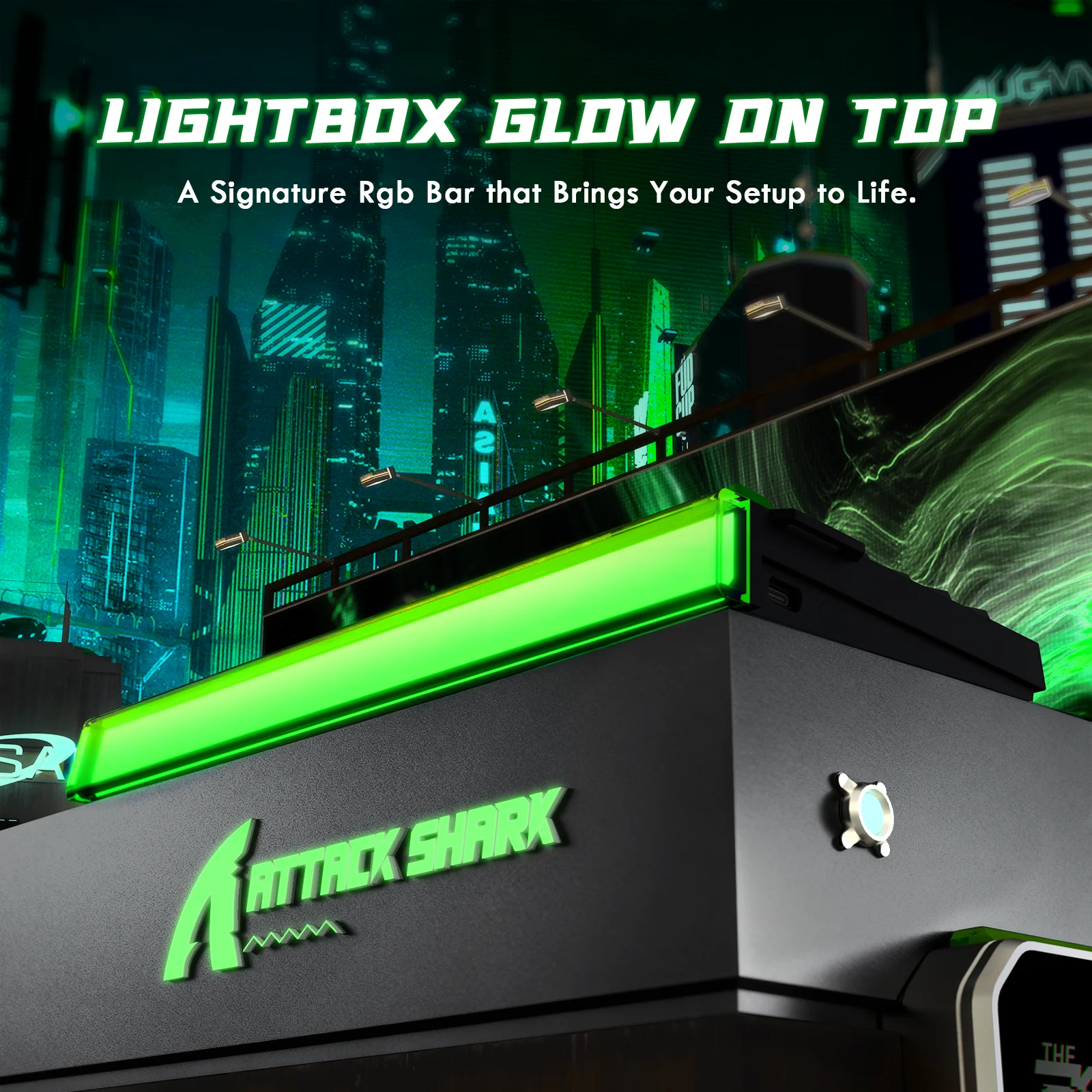 ATTACK SHARK R85 HE Rapid Trigger Keyboard Magnetic Switch with Custom Lightbox - Image 4