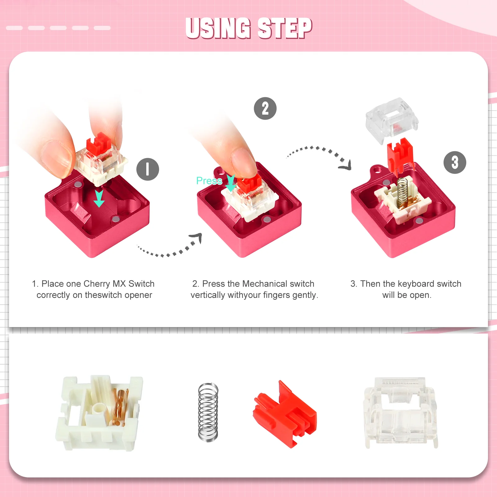 ATTACK SHARK Switch Opener Kit with Switch Puller - Image 13