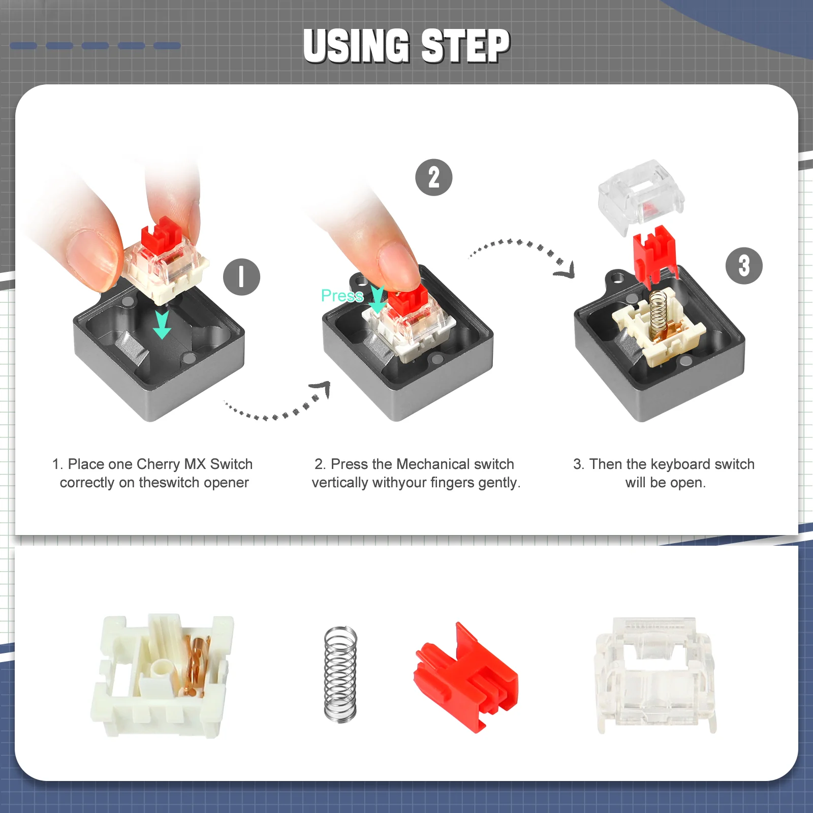 ATTACK SHARK Switch Opener Kit with Switch Puller - Image 31