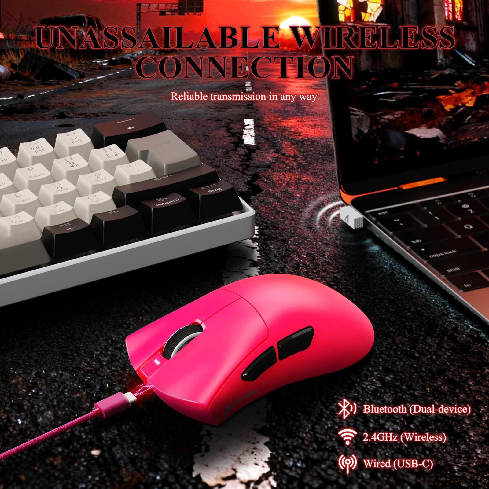 ATTACK SHARK V3PRO Ultra-Light Tri-Mode Gaming Mouse with Charging Dock - Image 26