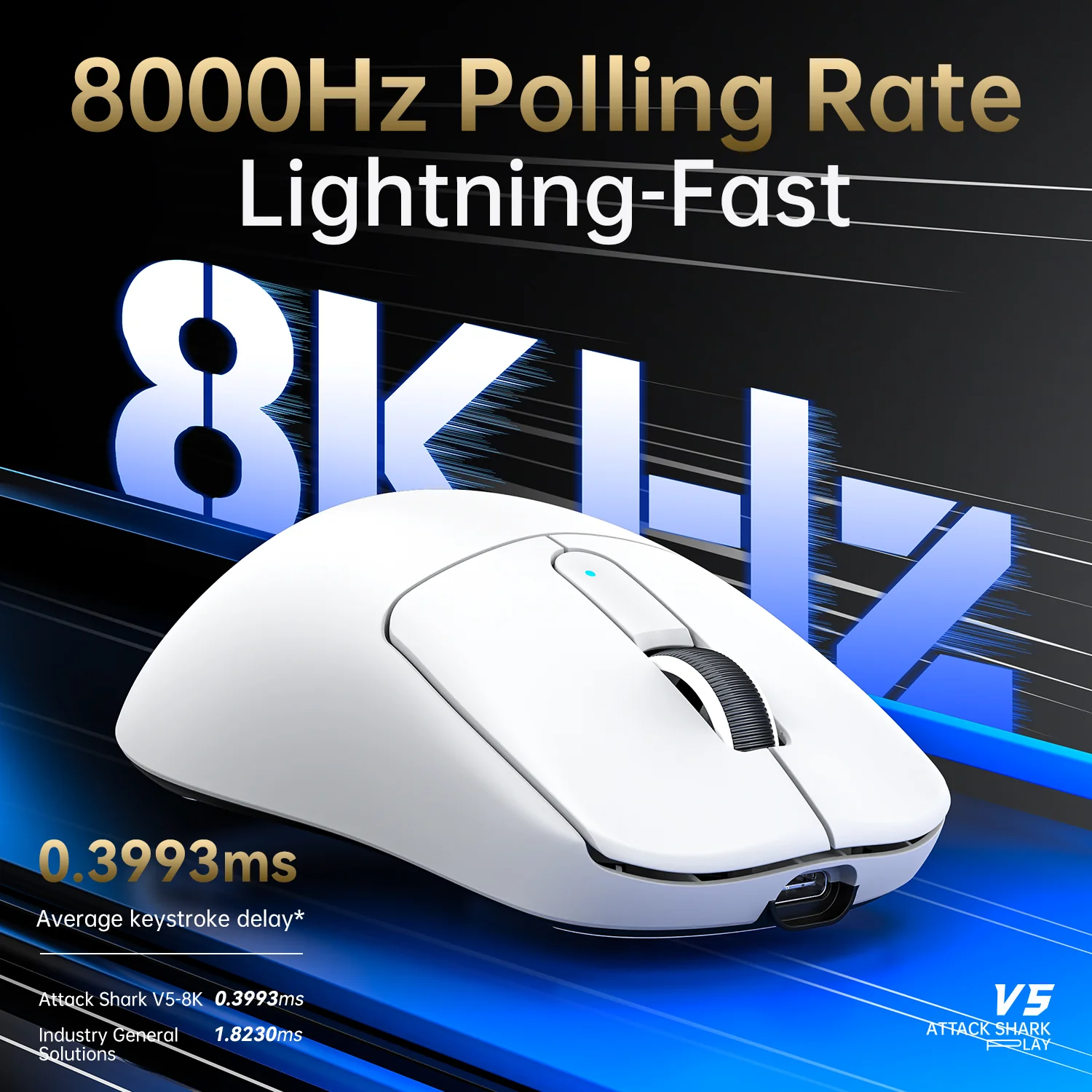 ATTACK SHARK V5 Ultra-Light Tri-Mode Gaming Mouse - Image 4