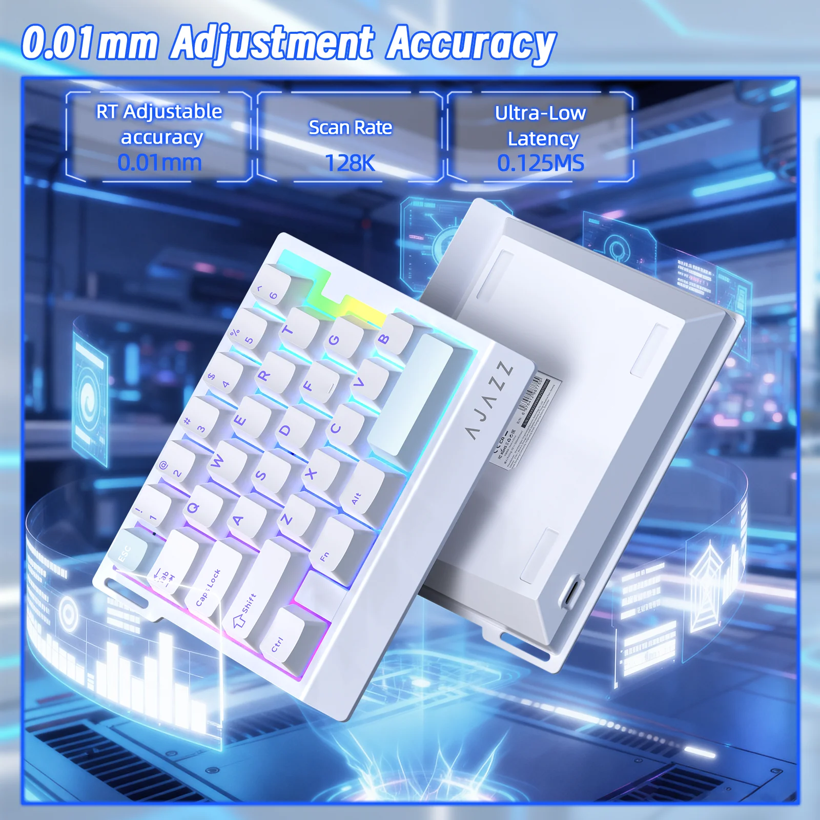 ATTACK SHARK X AJAZZ AK029 Wired One-Handed Gaming Keyboard - Image 3
