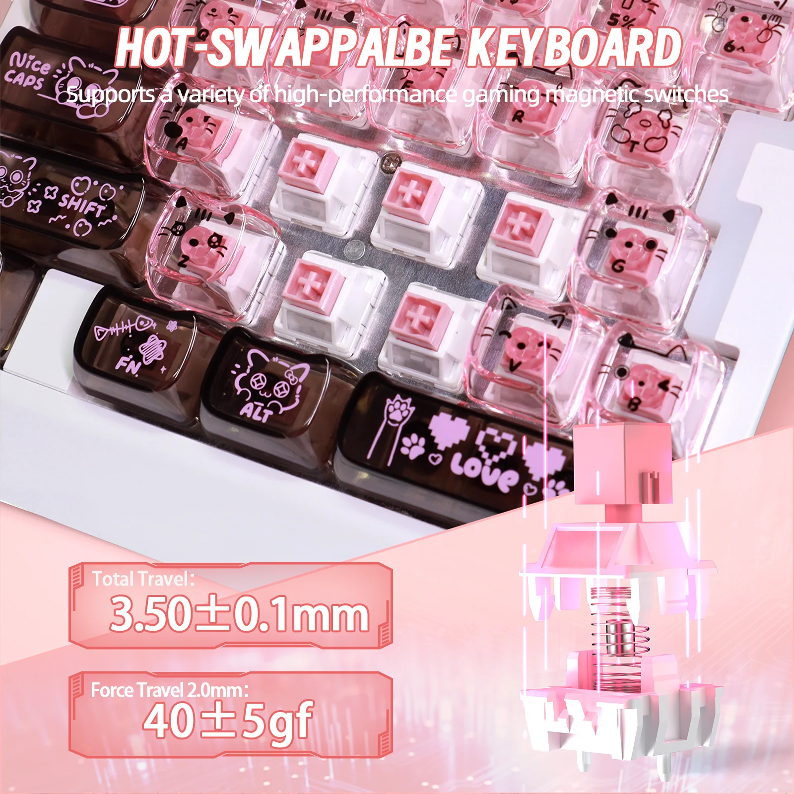 ATTACK SHARK X AJAZZ AK029 Wired One-Handed Gaming Keyboard - Image 41