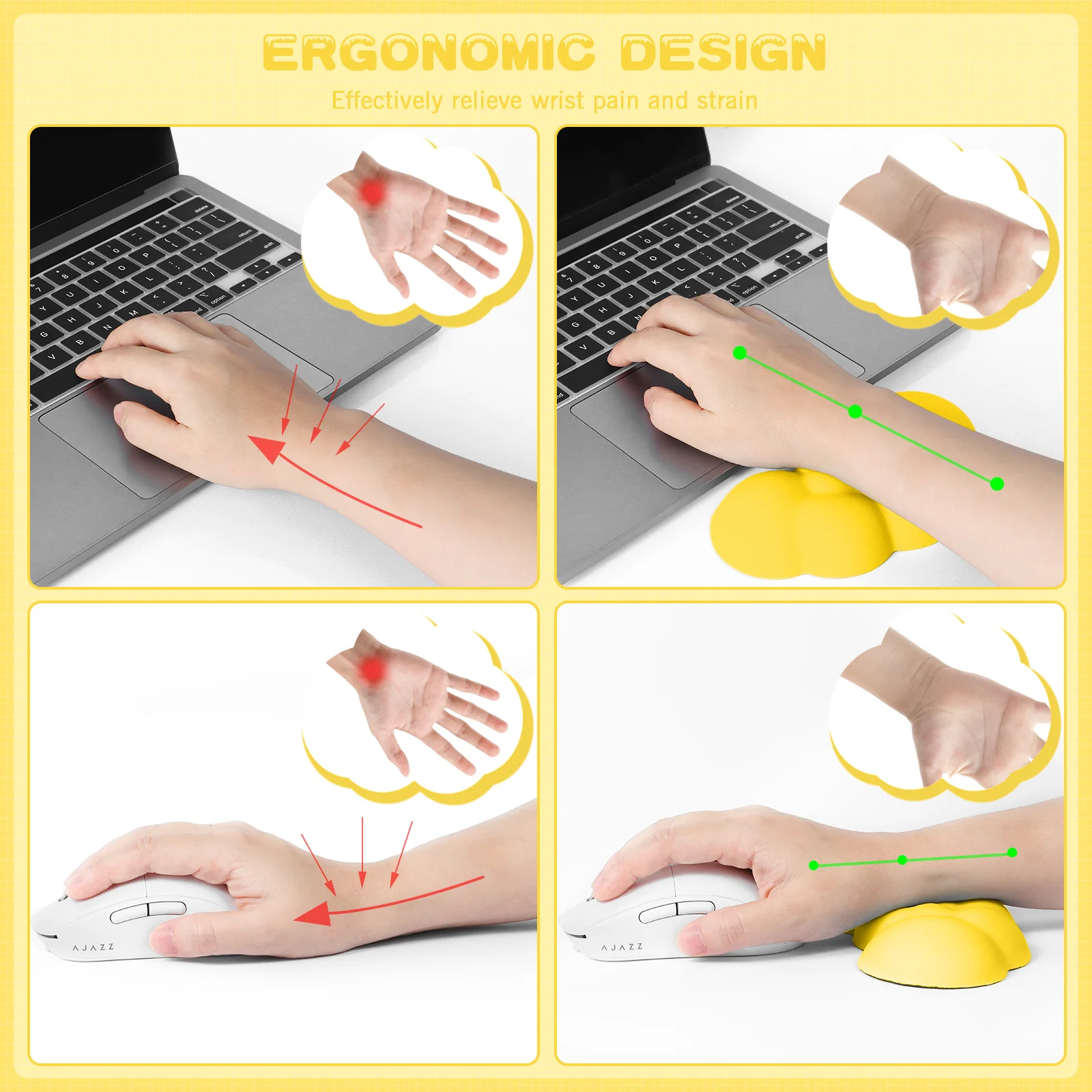 ATTACK SHARK X MAMBASNAKE Cloud Mouse Wrist Rest - Image 46