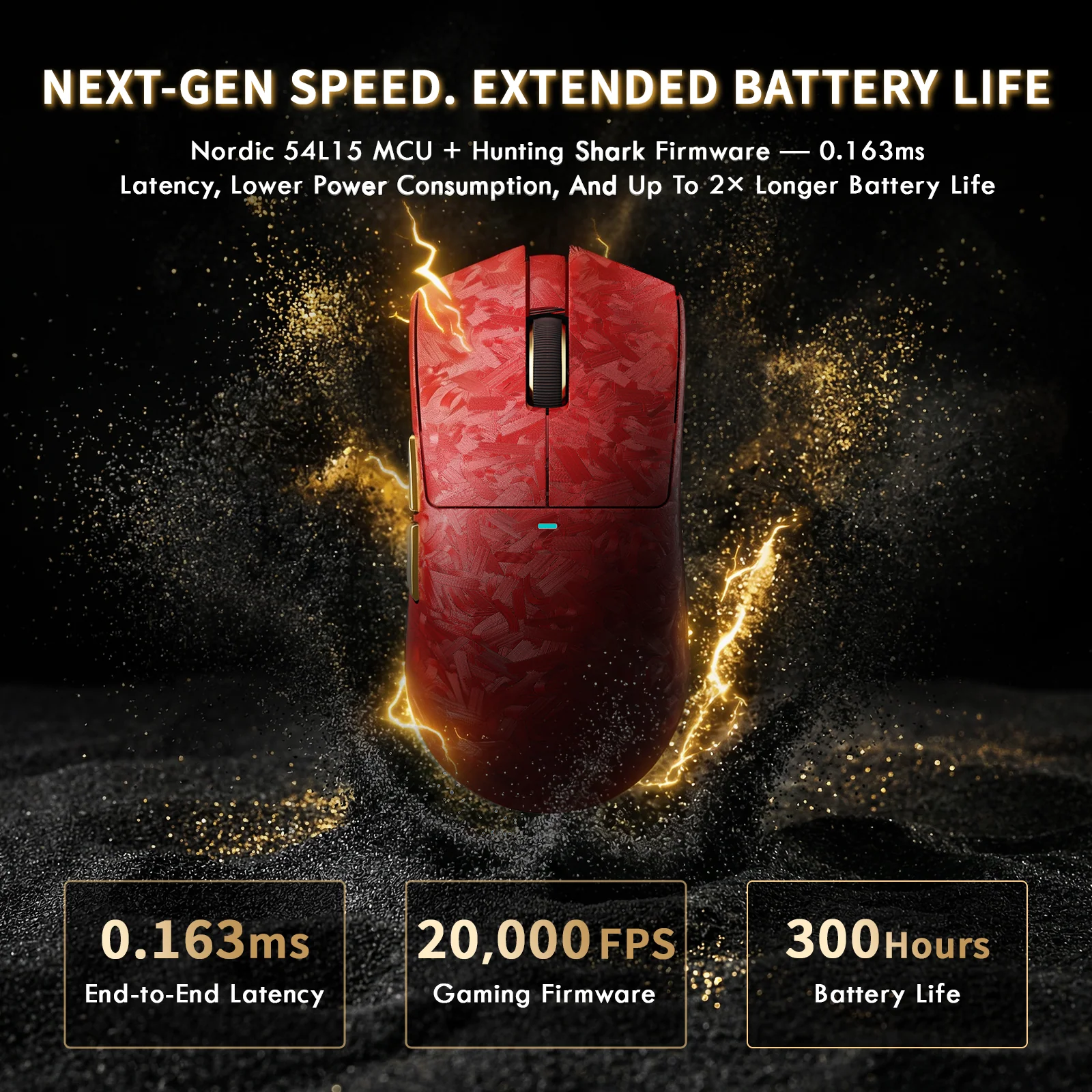 ATTACK SHARK X11 ULTRA Carbon Fiber Wireless Gaming Mouse With C06 Ultra LED Cable - Image 21