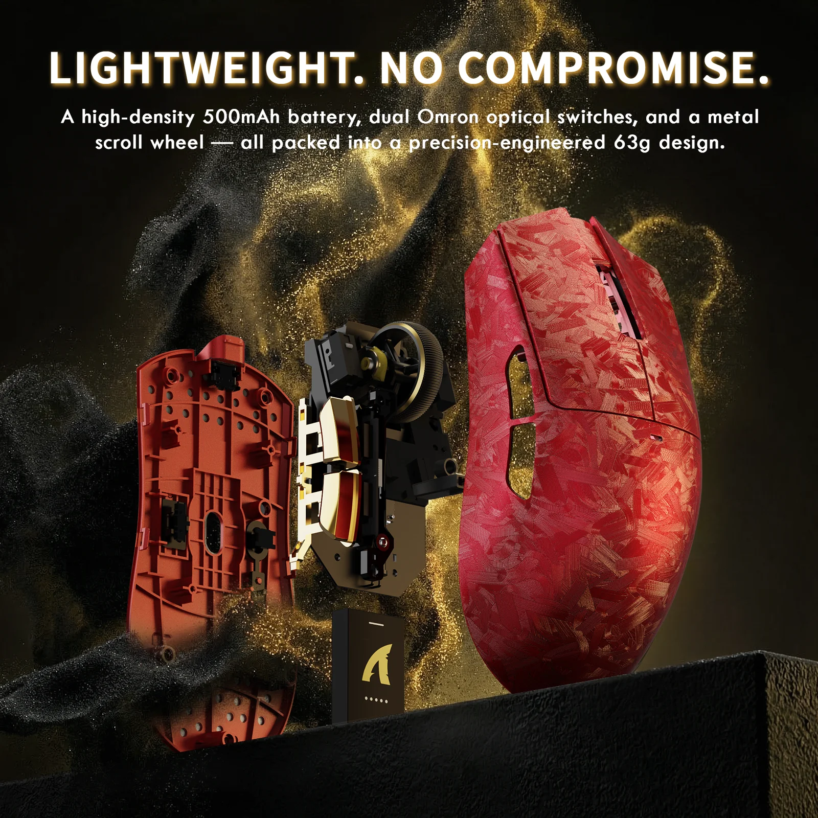 ATTACK SHARK X11 ULTRA Carbon Fiber Wireless Gaming Mouse With C06 Ultra LED Cable - Image 25