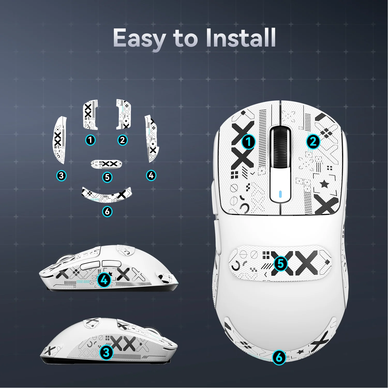 ATTACK SHARK X3/X3pro Grip Tape - Image 9