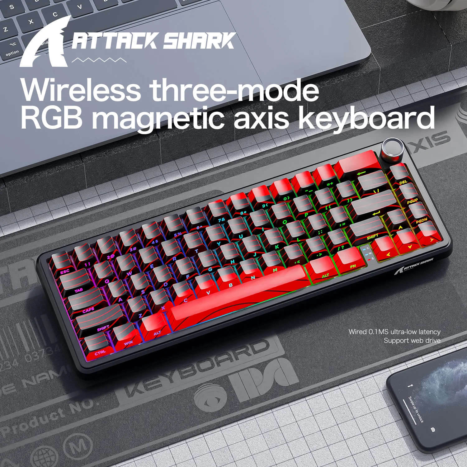 ATTACK SHARK X65PRO HE Rapid Trigger Keyboard - Image 5
