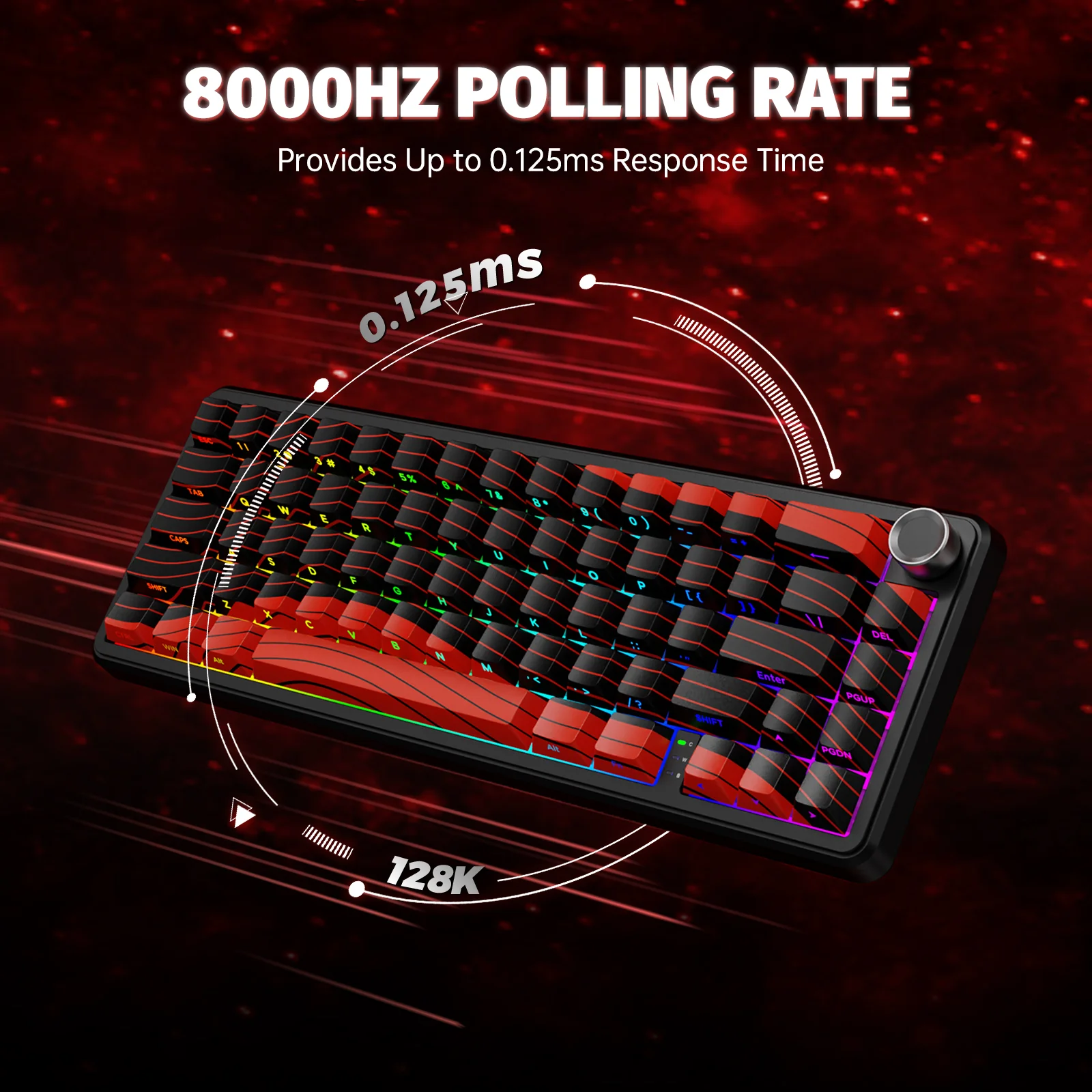 ATTACK SHARK X65PRO HE Wireless Rapid Trigger Keyboard Magnetic Switch - Image 3
