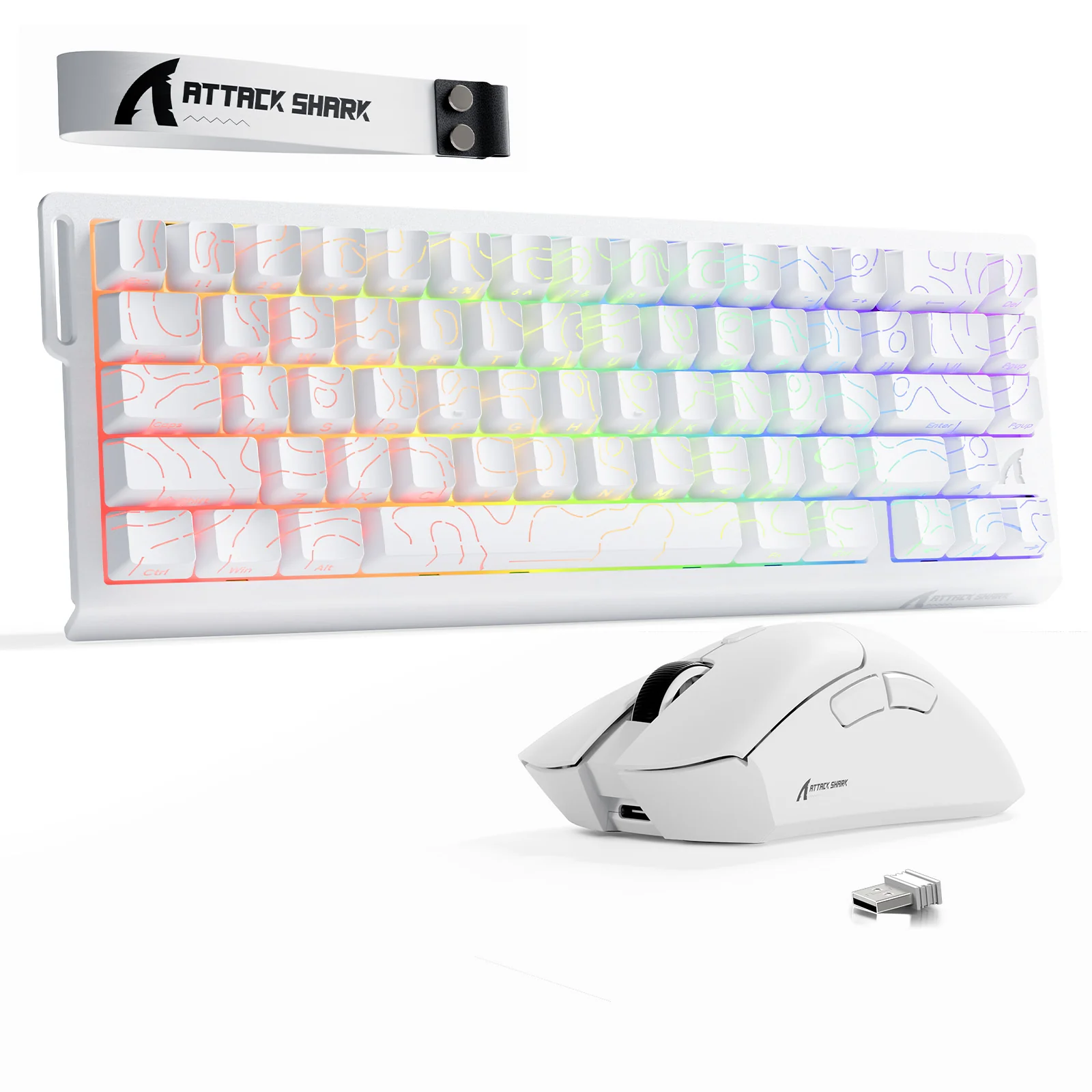 ATTACK SHARK X68HE Rapid Trigger Keyboard + R1 Wireless Gaming Mouse Bundle - Image 3