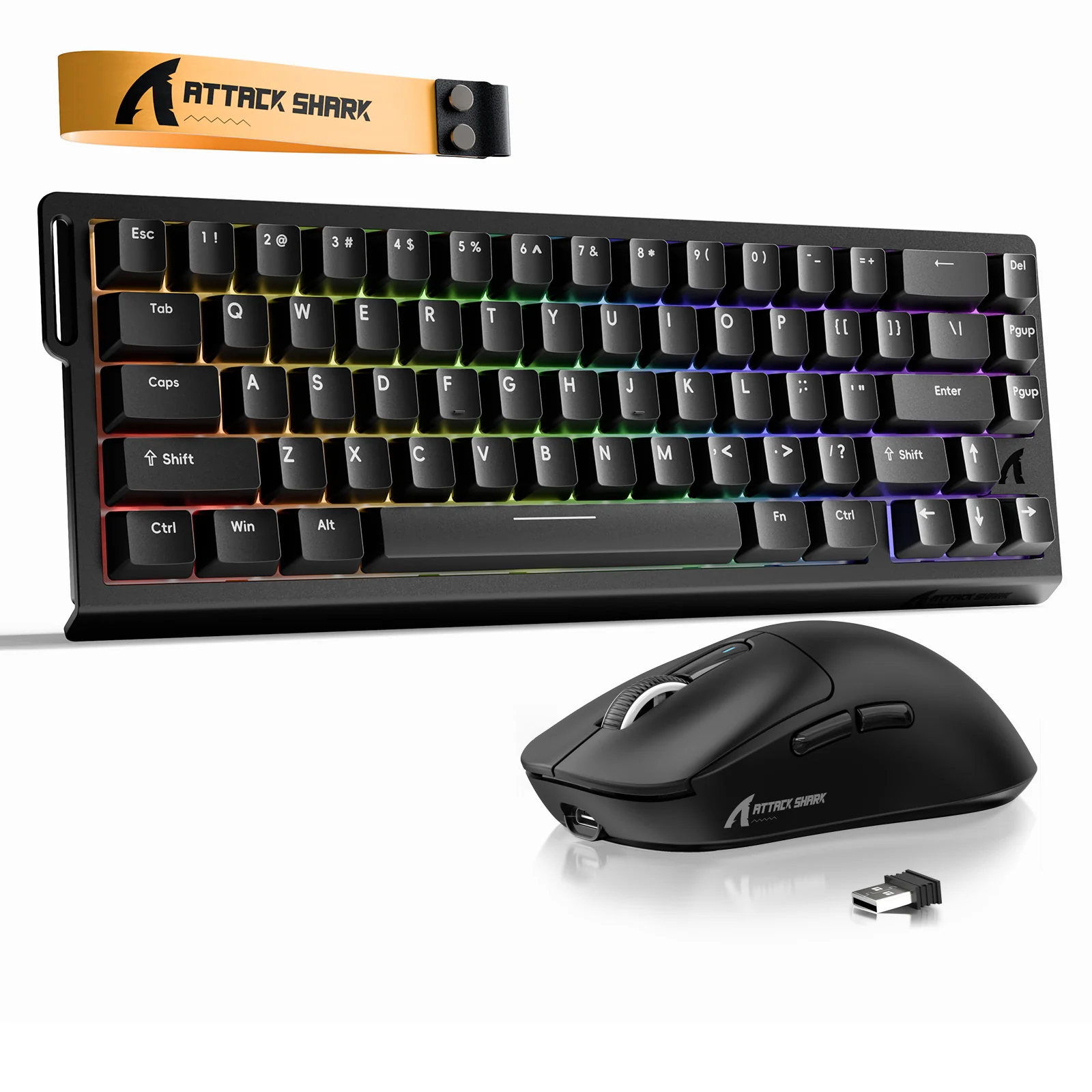 ATTACK SHARK X68HE Rapid Trigger Keyboard + X3 Wireless Gaming Mouse Bundle - Image 8