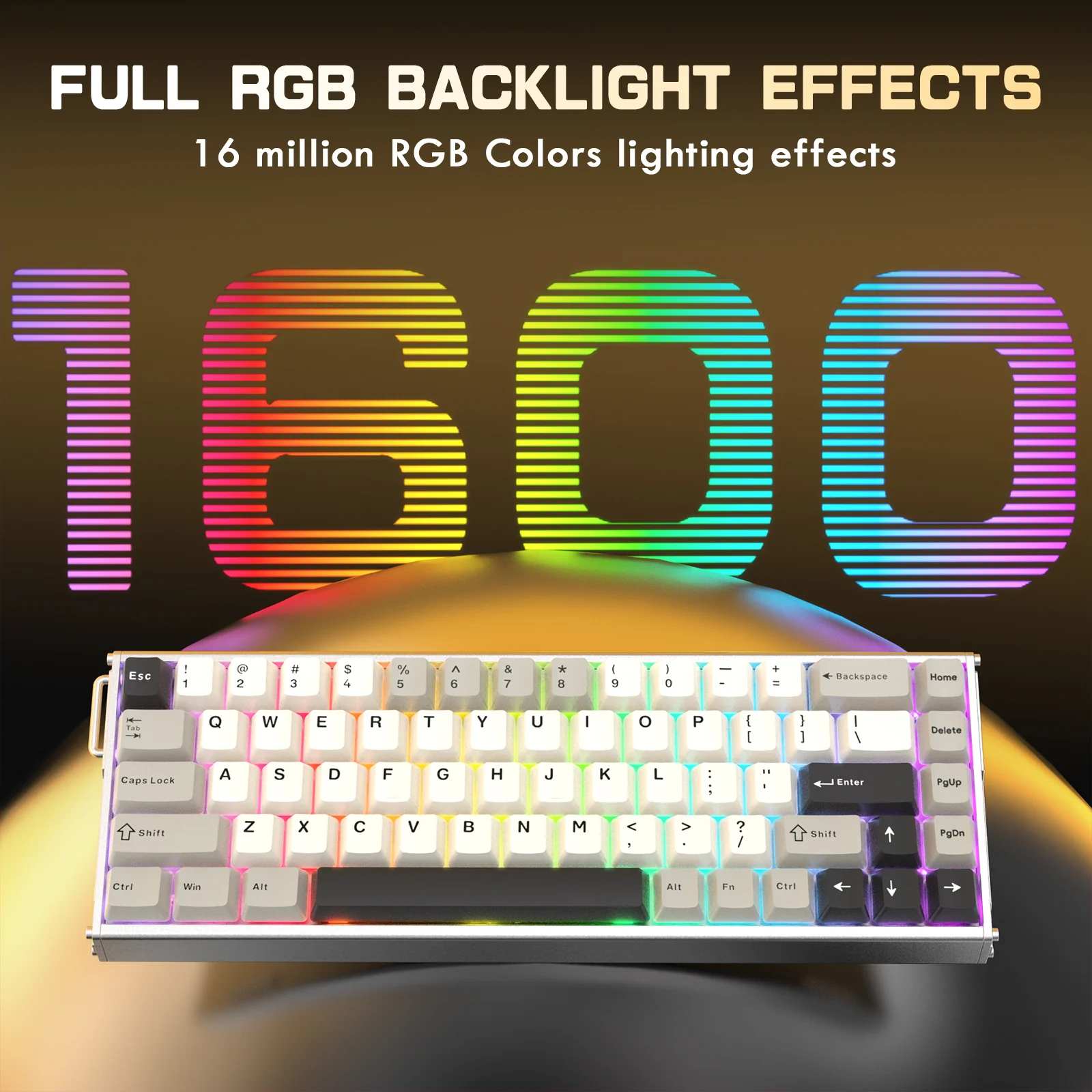 ATTACK SHARK X68MAX HE Rapid Trigger CNC Aluminum Keyboard Magnetic Switch with C01Ultra RGB Coiled Cable - Image 7